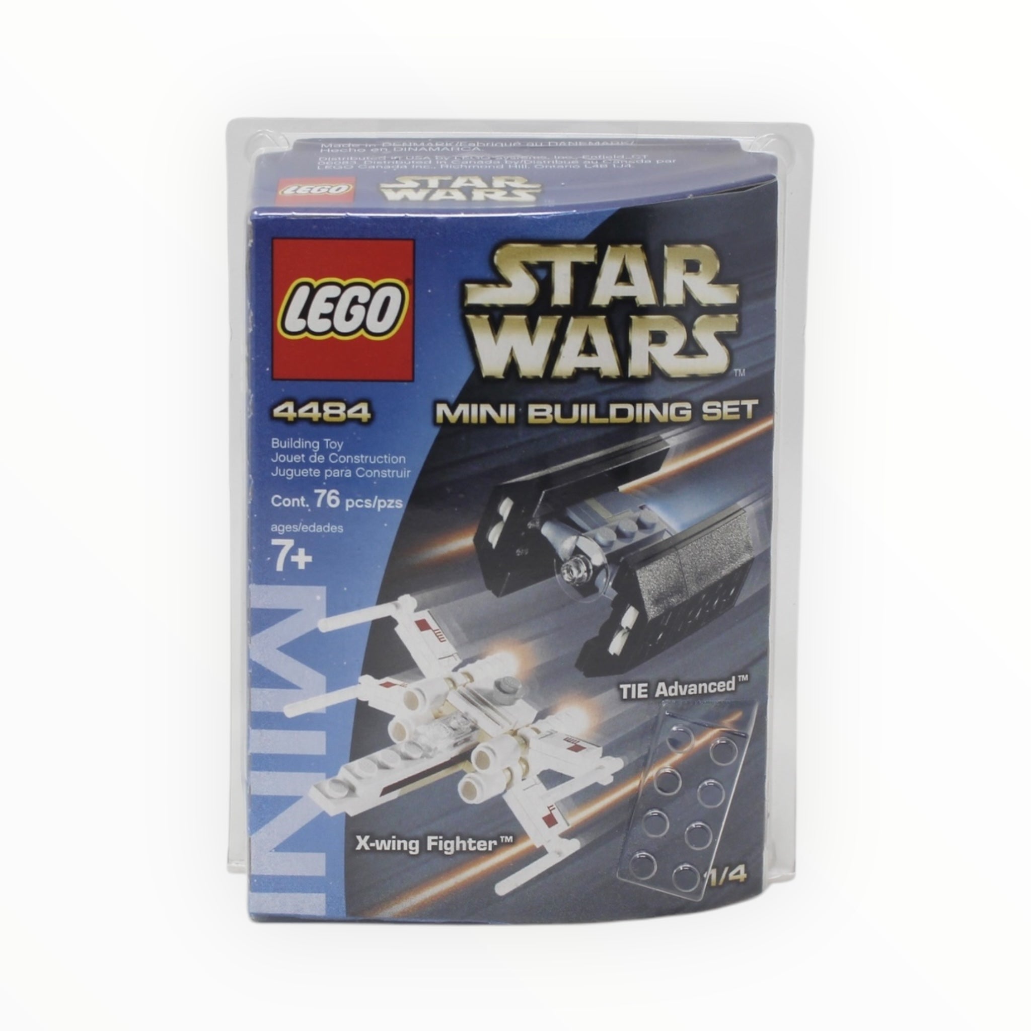 Certified Used Set 4484 Star Wars Mini X-wing Fighter & TIE Advanced (open box, sealed bags)