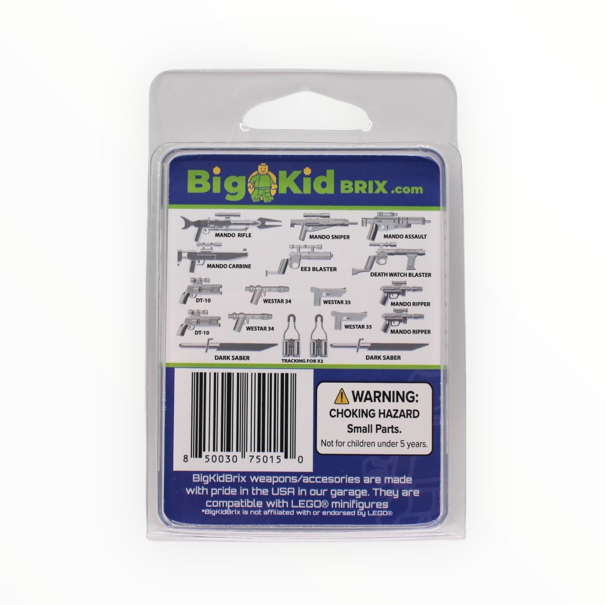 BigKidBrix Mando Weapons - Metallic