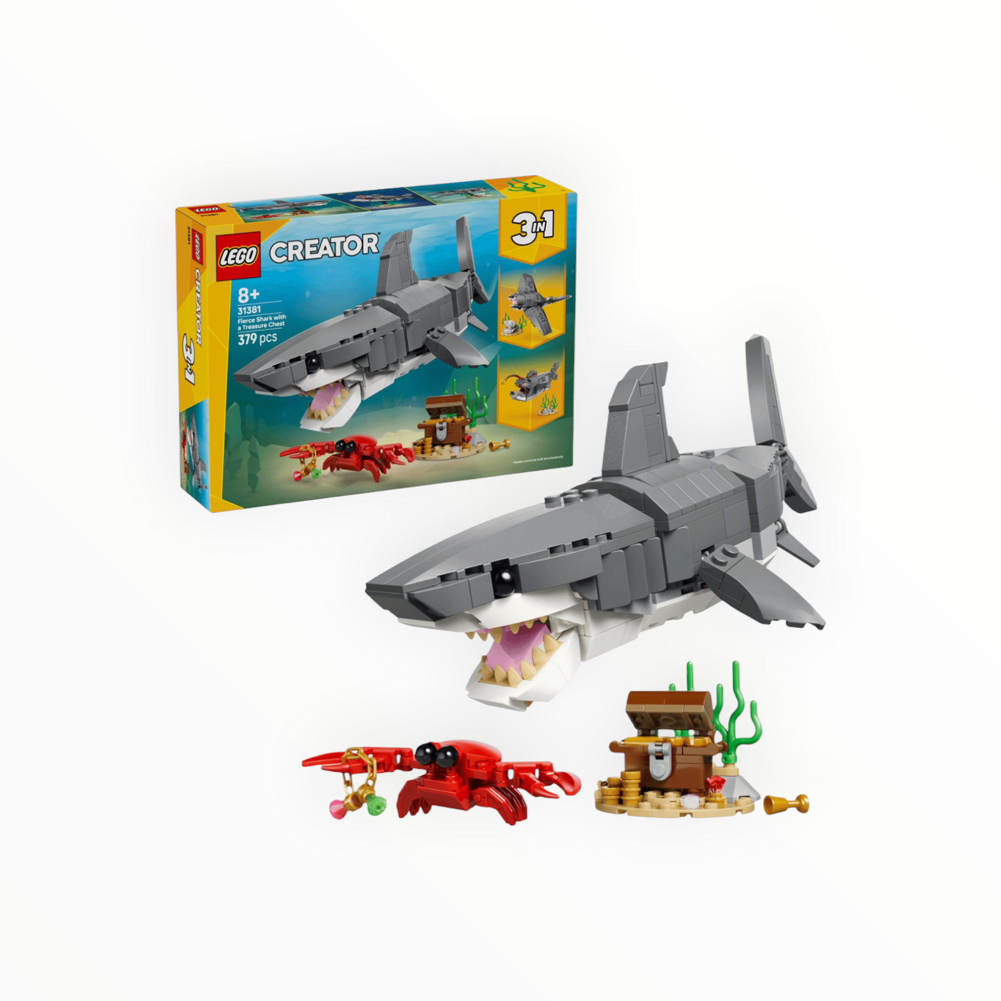 31381 Creator Fierce Shark with a Treasure Chest