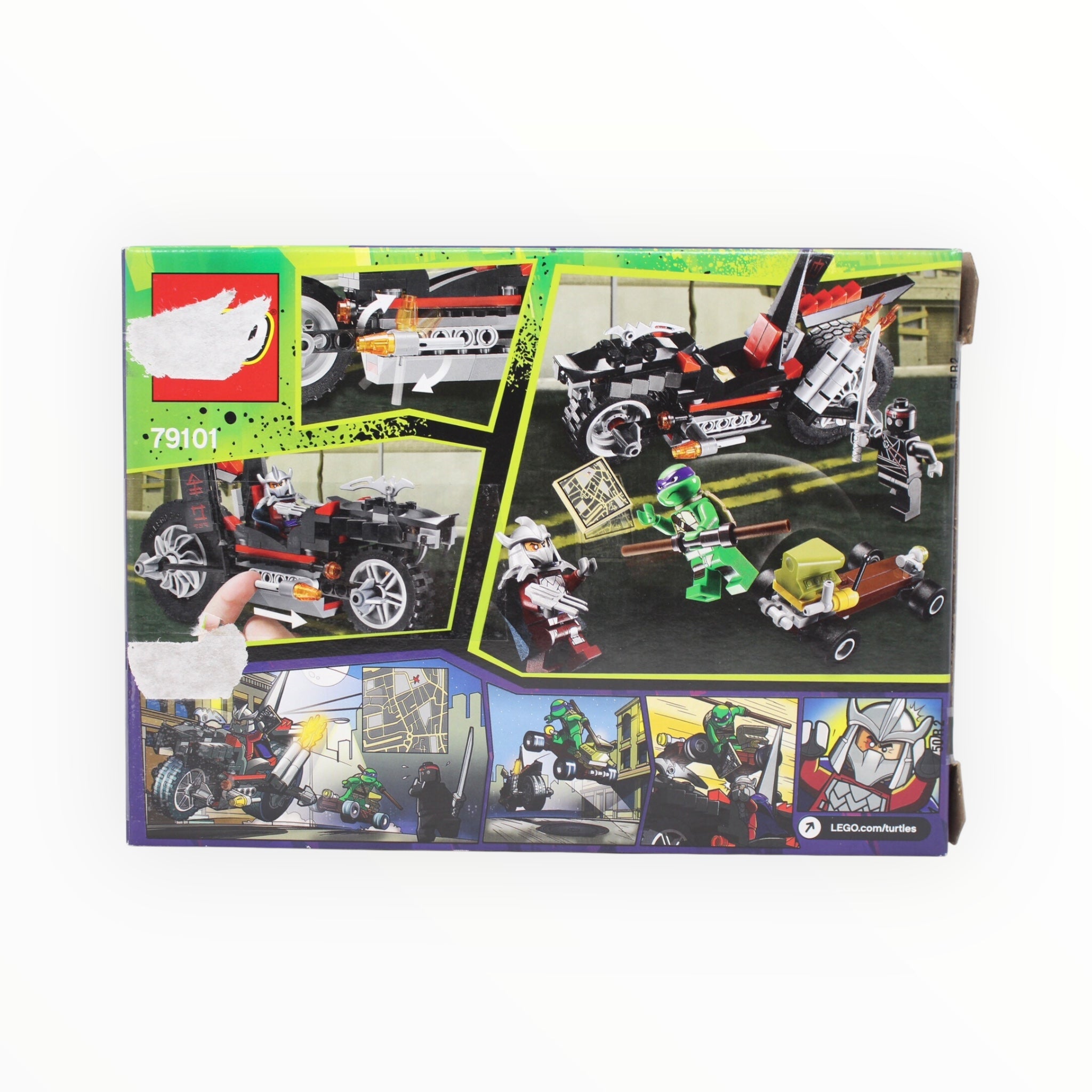 Certified Used Set 79101 Teenage Mutant Ninja Turtles Shredder’s Dragon Bike