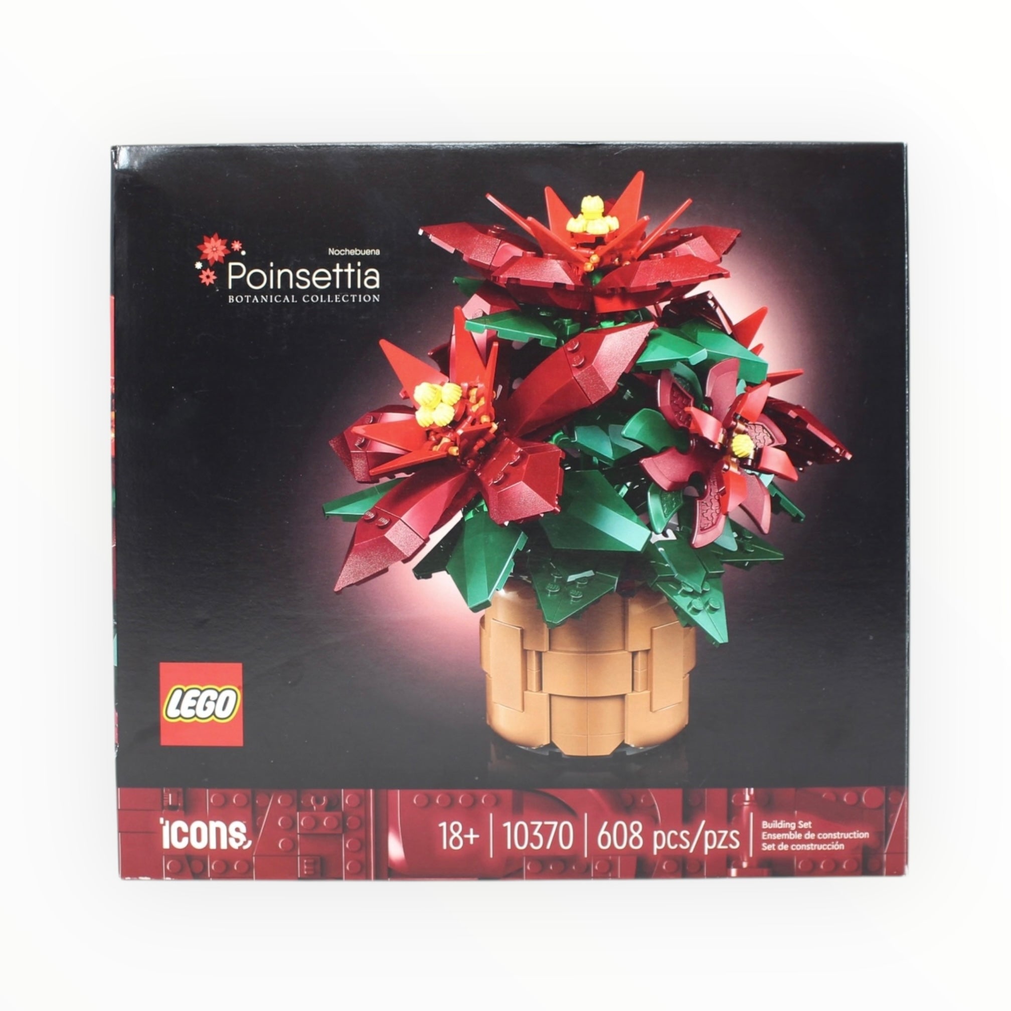 Certified Used Set 10370 Botanical Collection Poinsettia