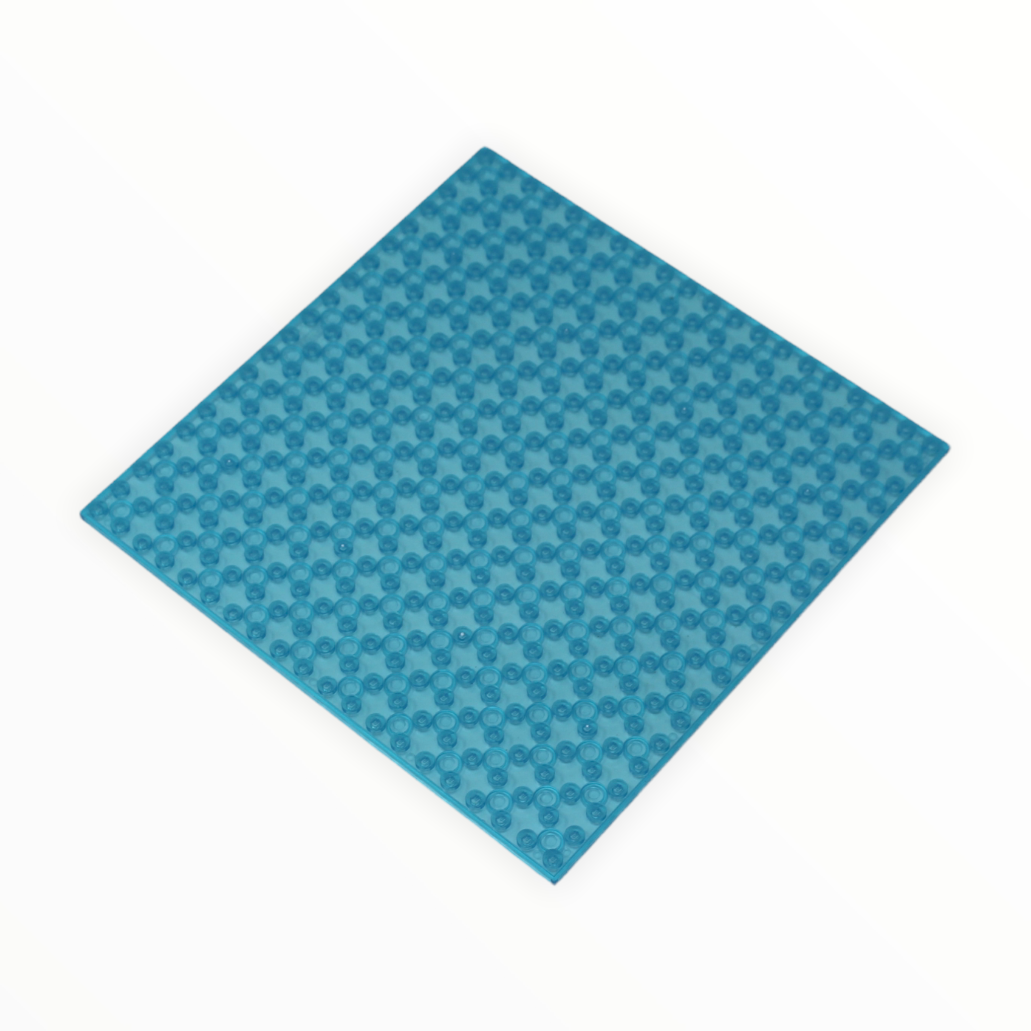 Transparent Aqua LEGO® Compatible Baseplates 6x6