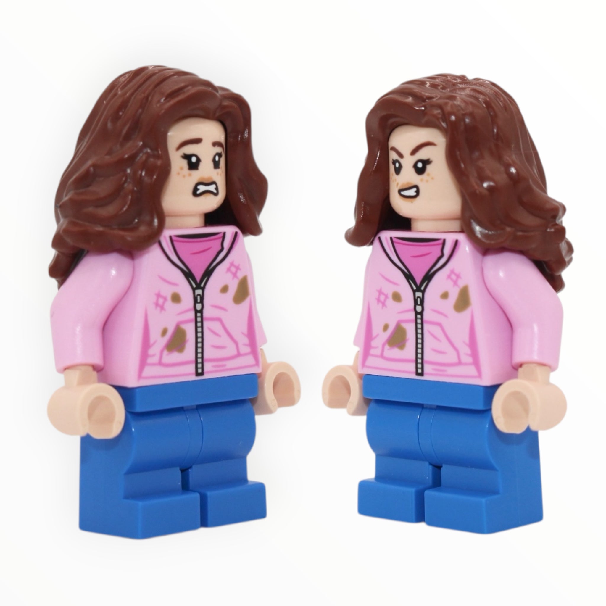 Hermione Granger (scared / angry, pink jacket, dirt stains, blue medium legs, 2022)