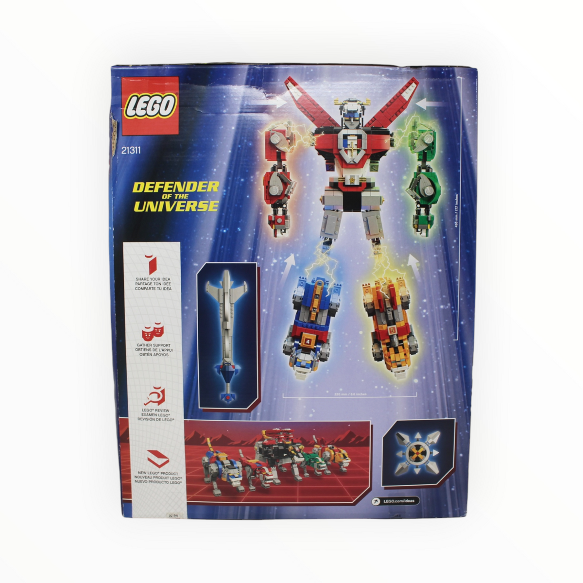 Retired Set 21311 LEGO Ideas Voltron (some box damage)