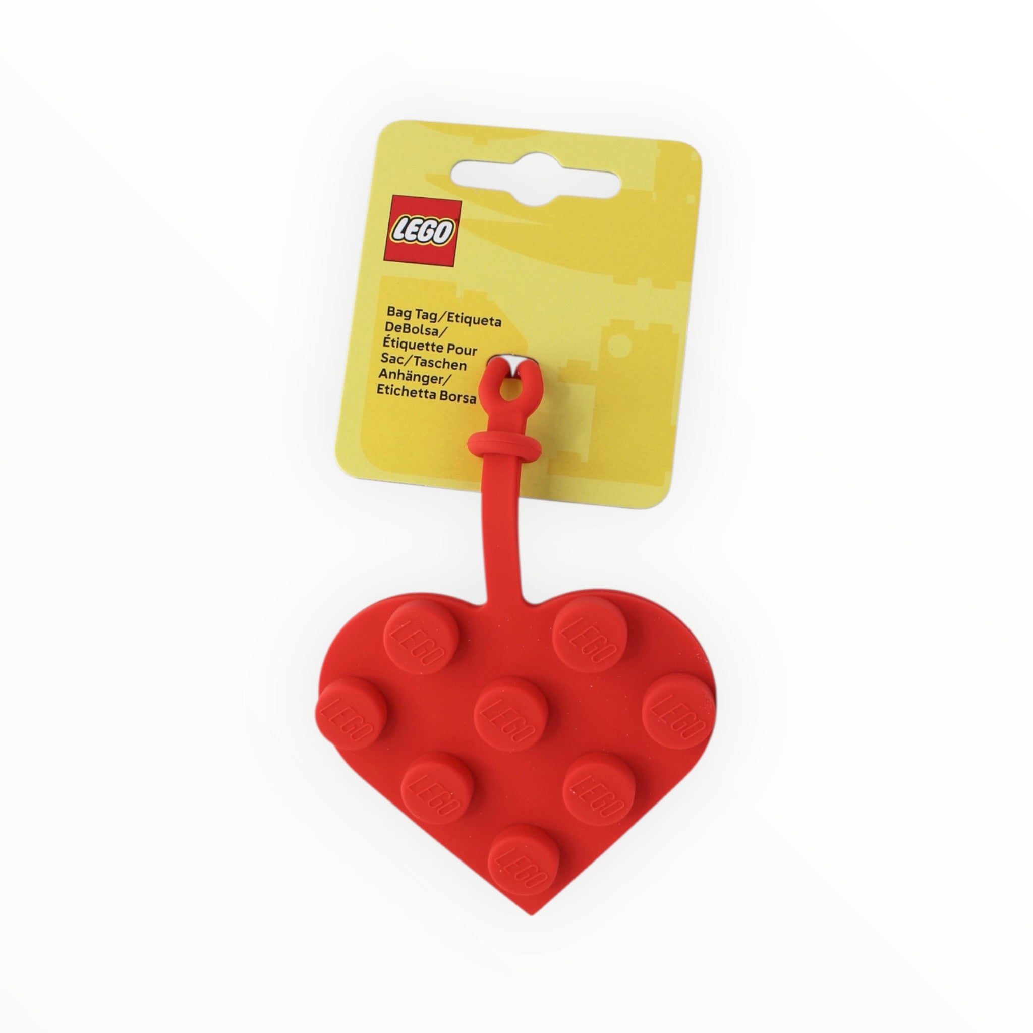 Bag Tag 53658 LEGO Red 3x3 Heart