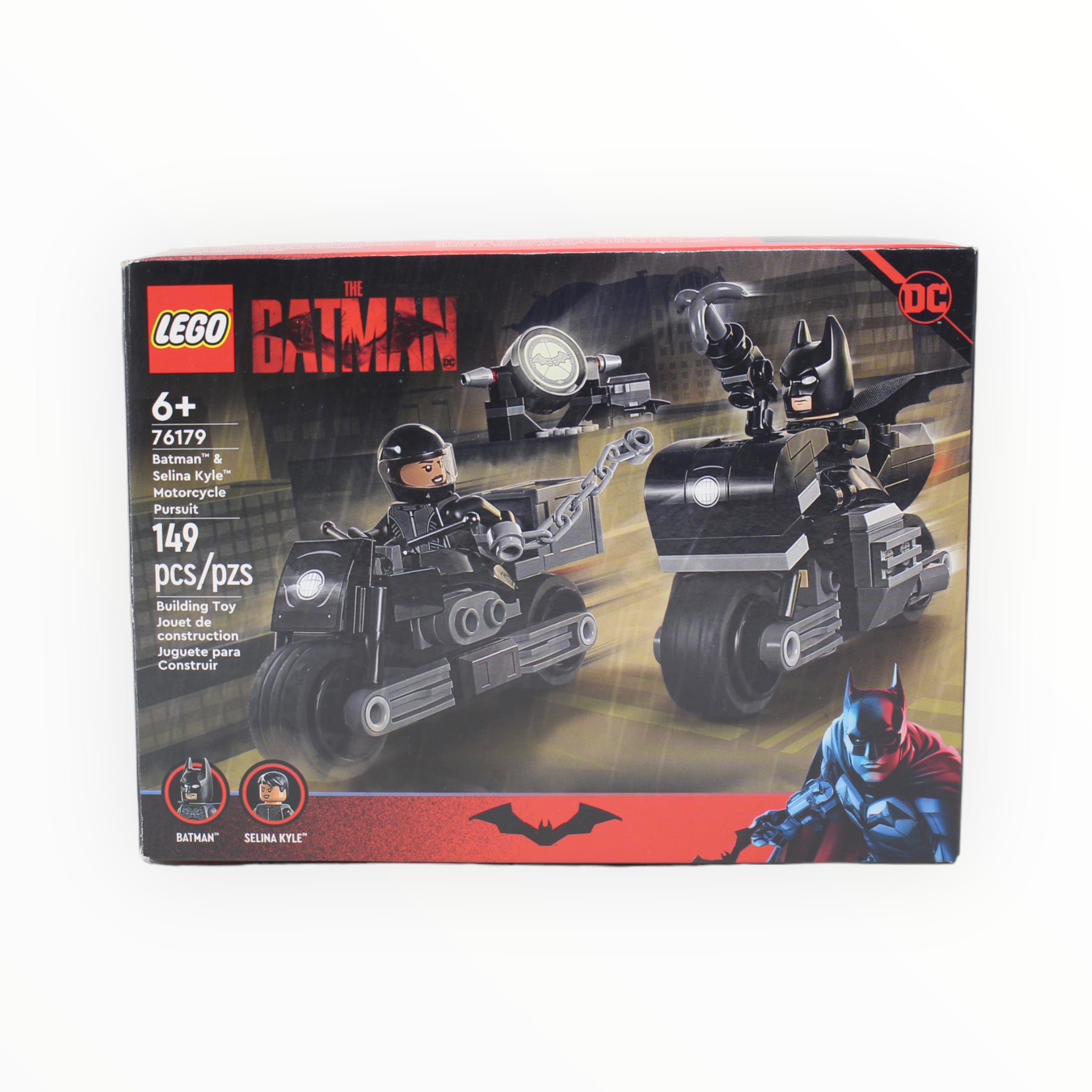 Certified Used Set 76179 The Batman - Batman & Selina Kyle Motorcycle Pursuit