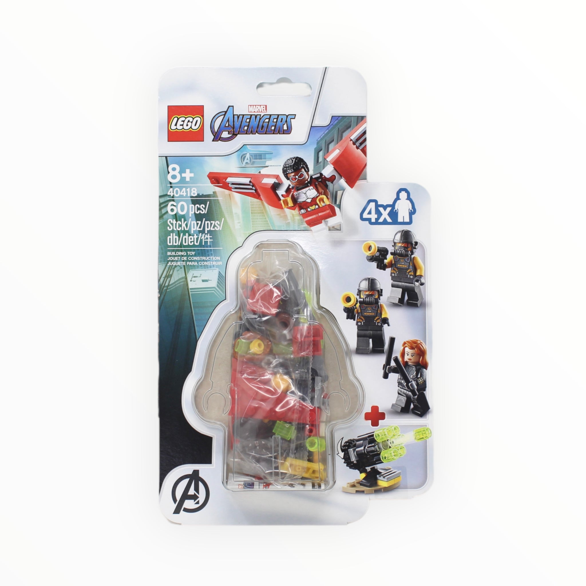 Retired Set 40418 Avengers Falcon & Black Widow