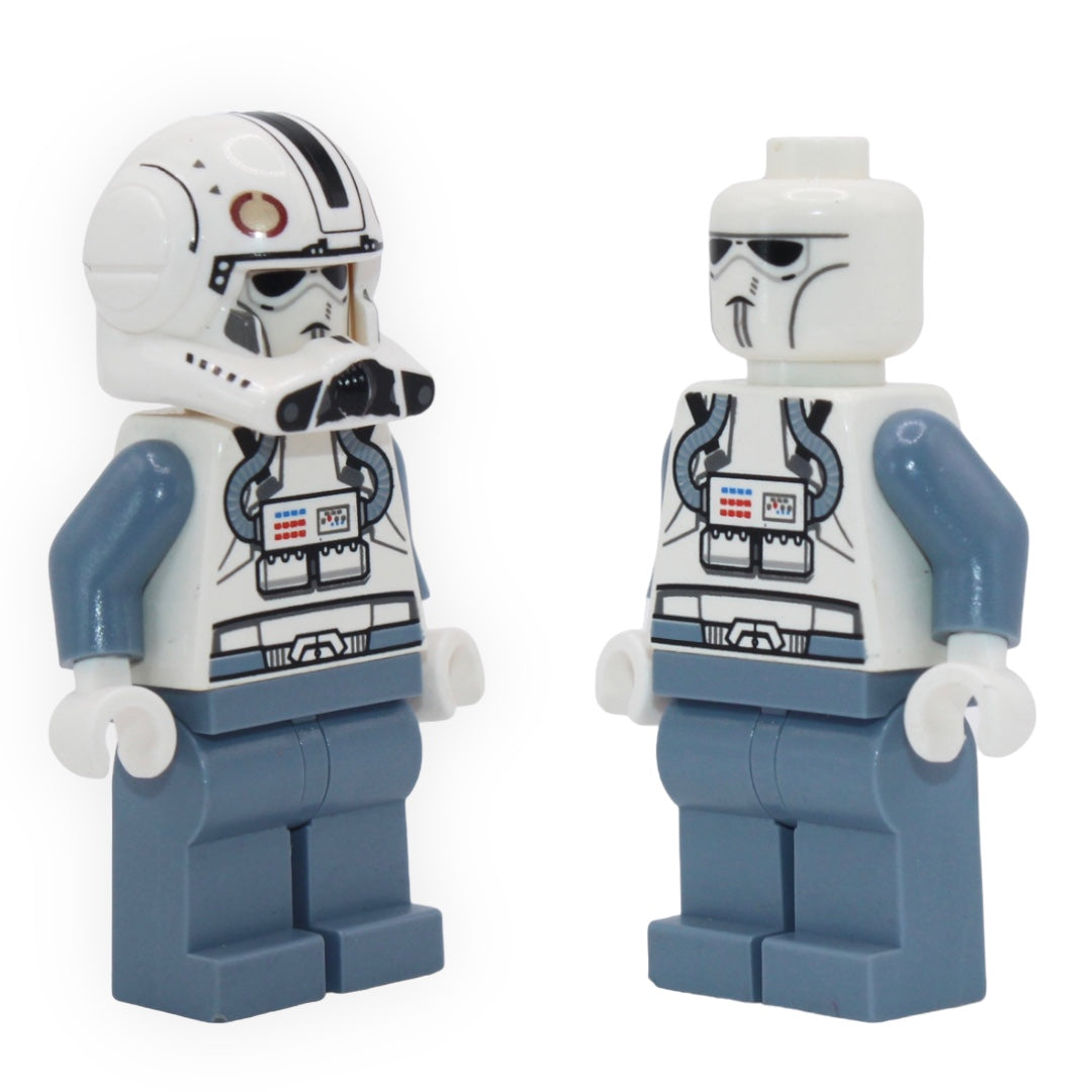 V-Wing Clone Pilot (sand blue arms and legs, white head, 2010)