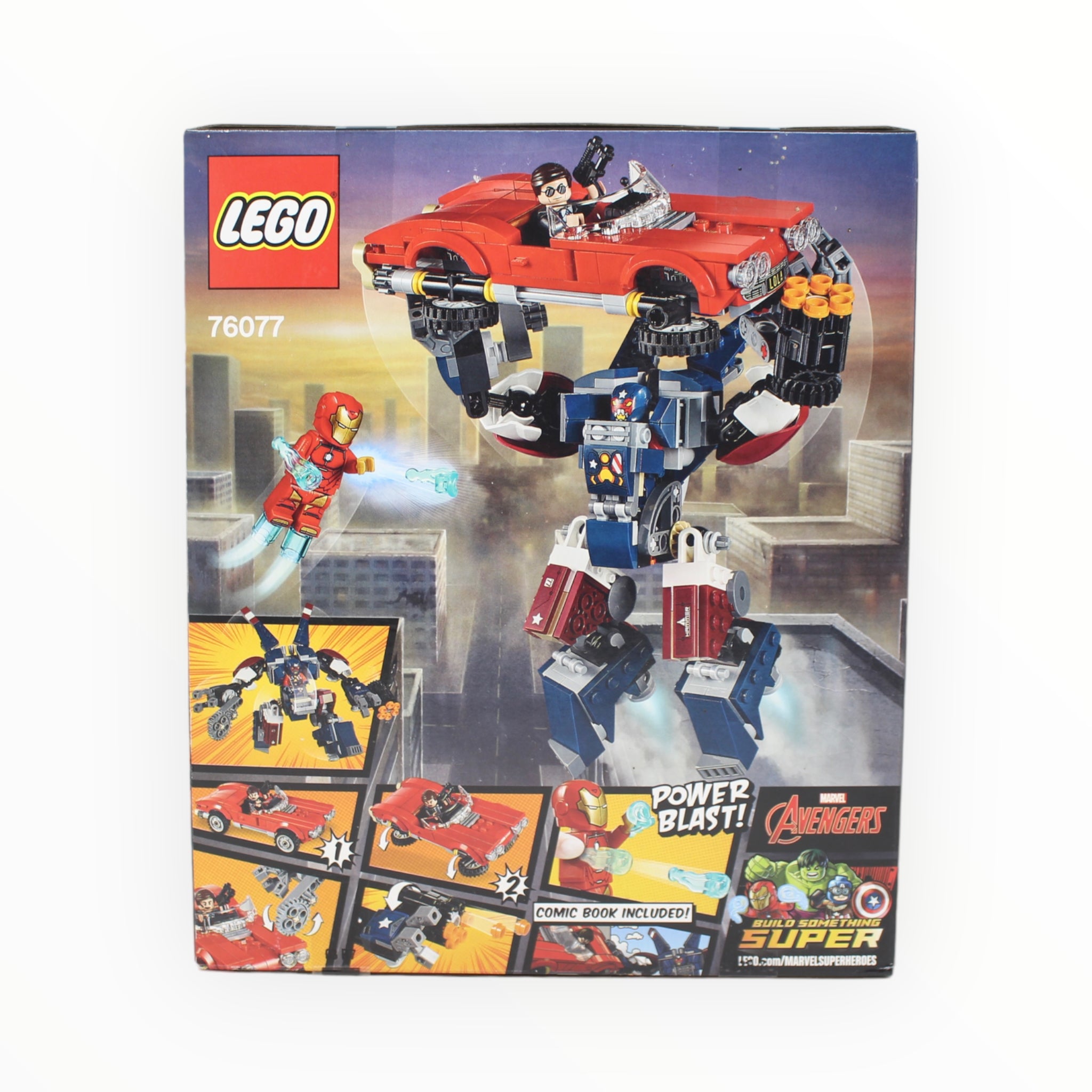 Retired Set 76077 Marvel Super Heroes Iron Man: Detroit Steel Strikes