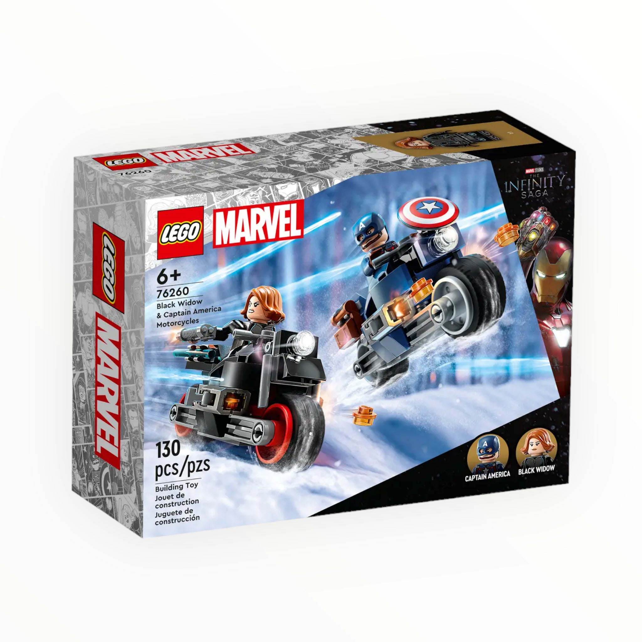 76260 Marvel Infinity Saga Black Widow & Captain America Motorcycles
