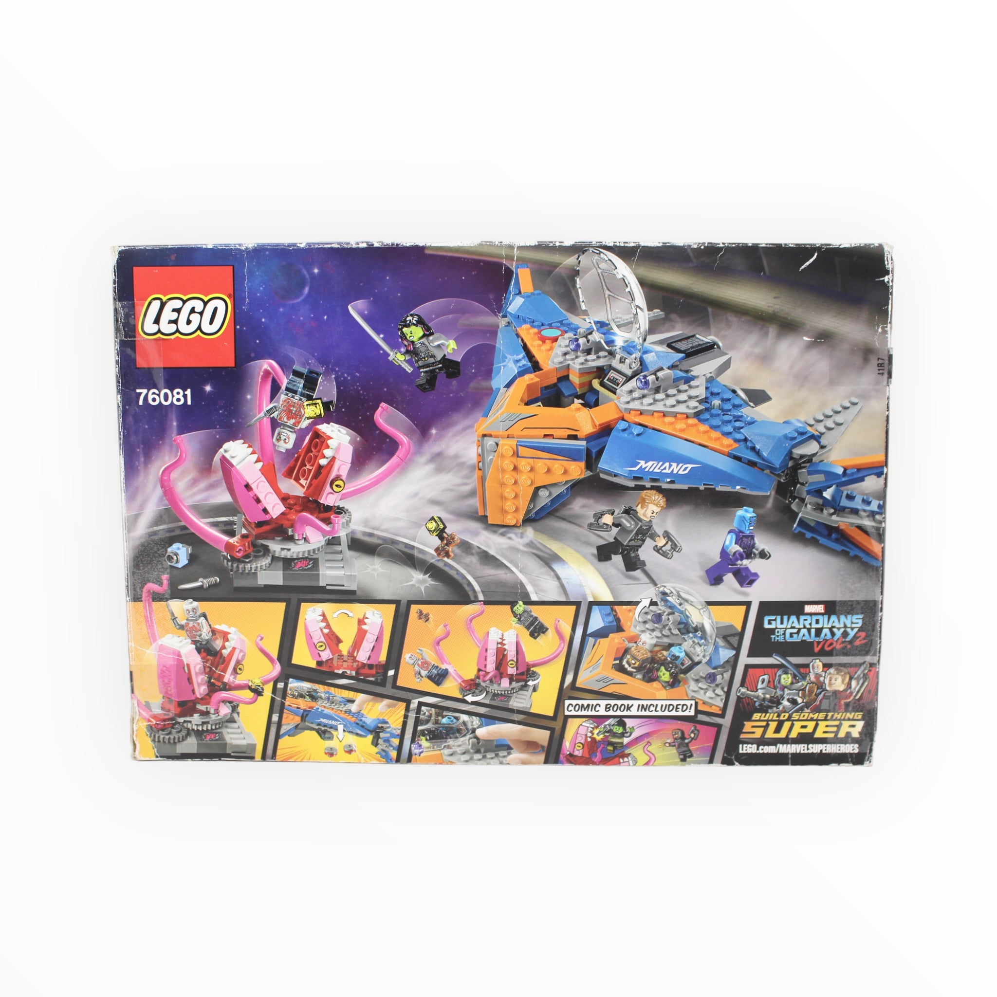 Certified Used Set 76081 Marvel Super Heroes The Milano vs. The Abilisk