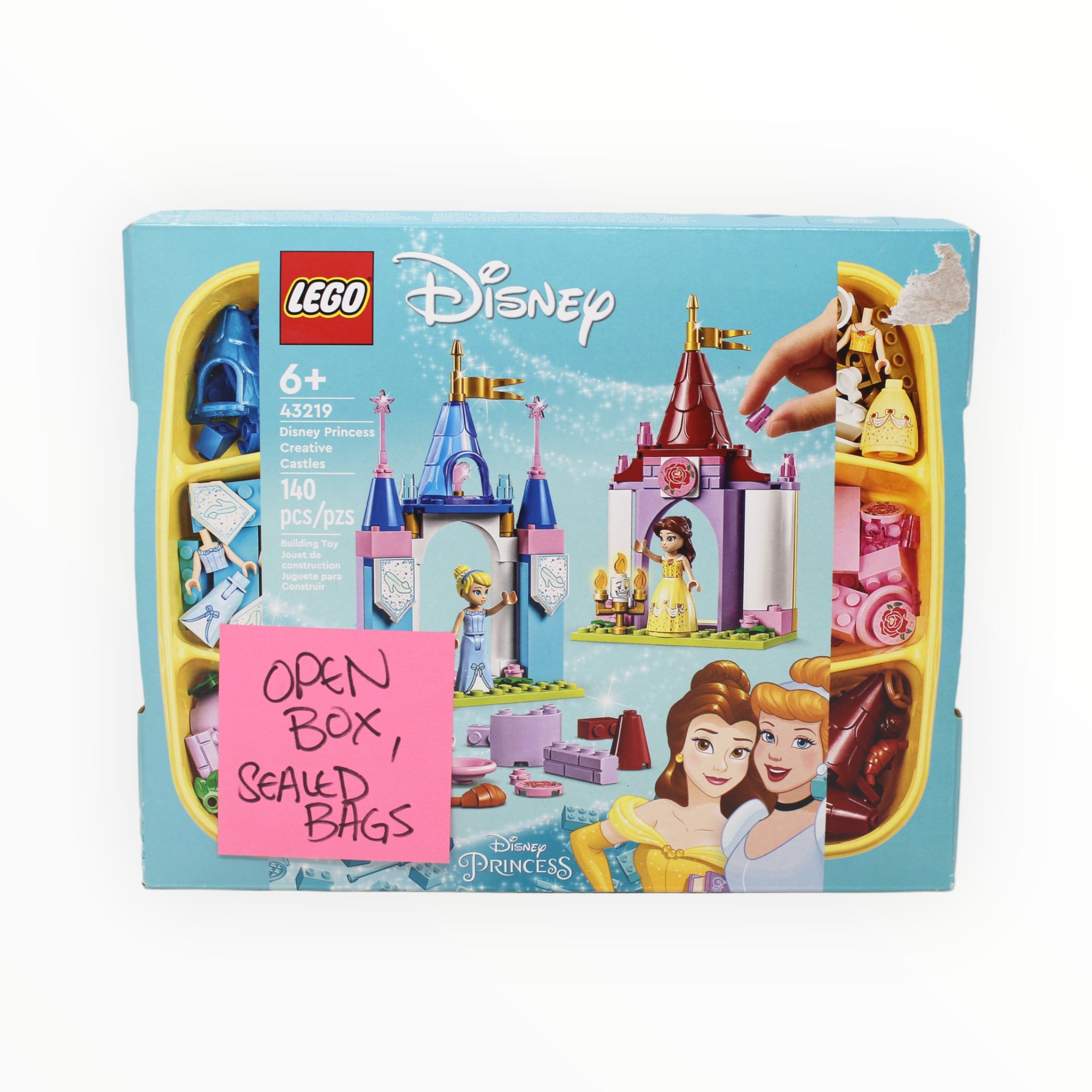 Certified Used Set 43219 Disney Princess Creative Castles (open box, sealed bags)