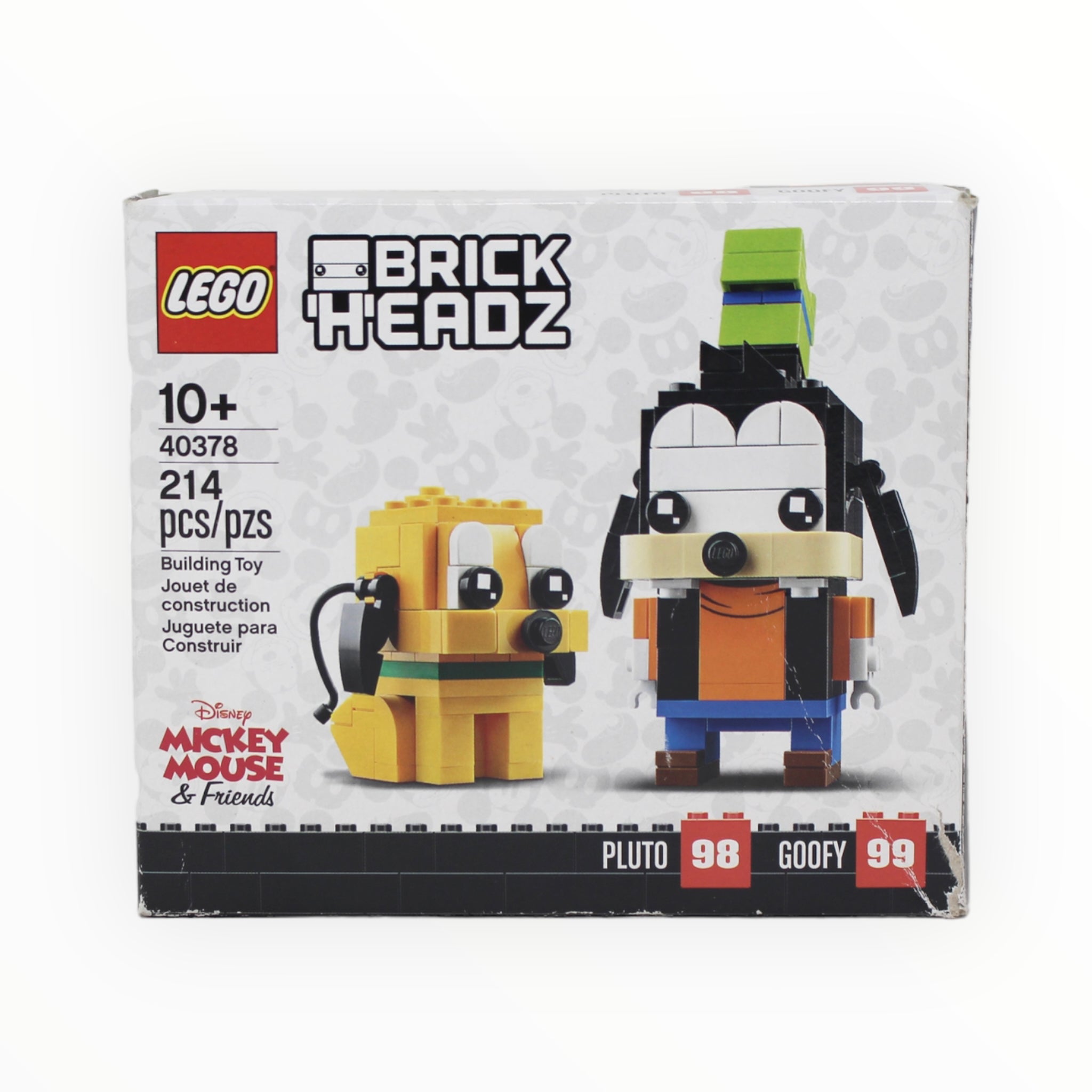 Certified Used Set 40378 Disney BrickHeadz Pluto & Goofy