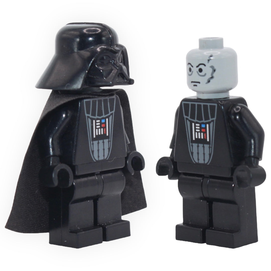 Darth Vader (type 1 helmet, light bluish gray head, blocked open stud, 1999)
