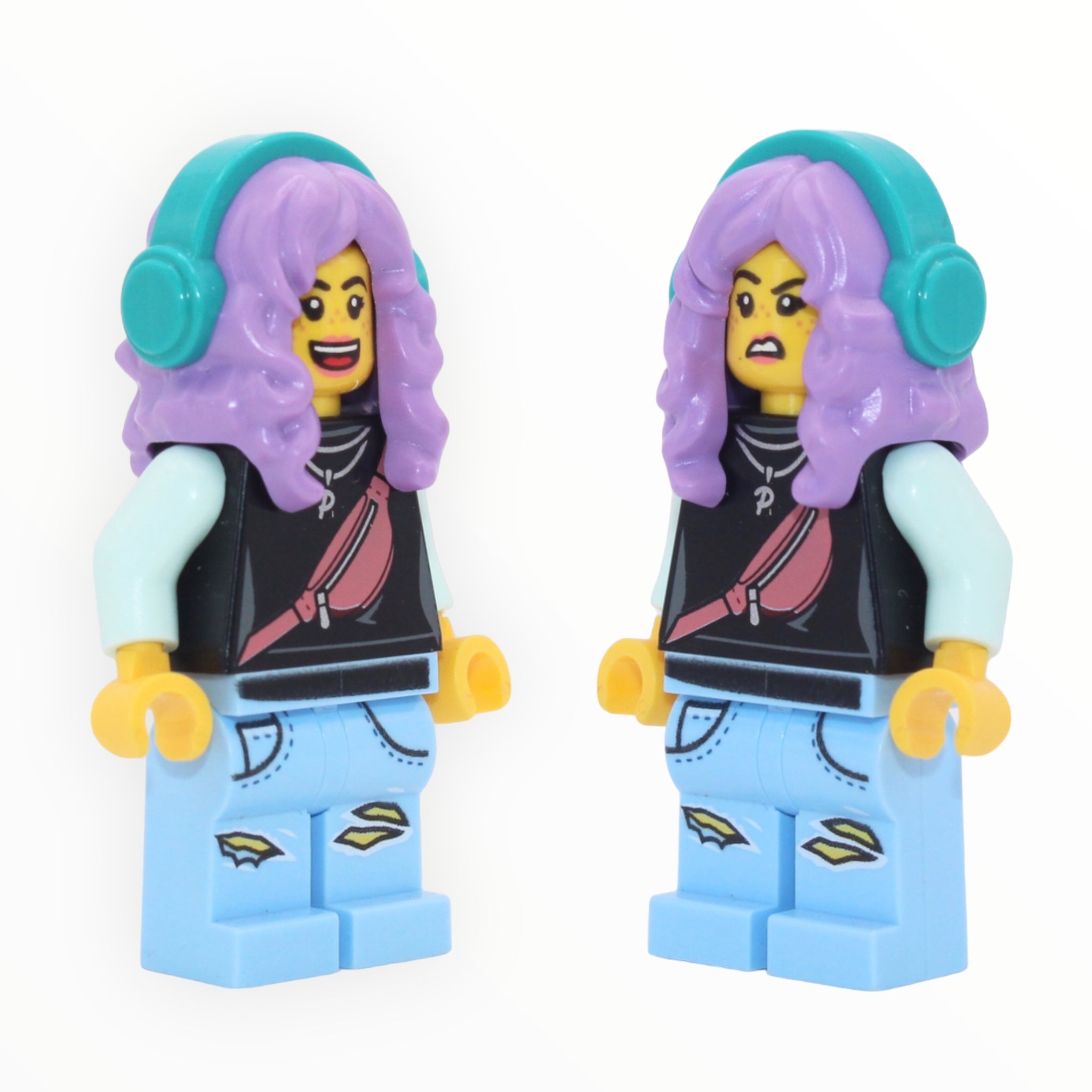 Parker L. Jackson (headphones, black top, open mouth smile / disgusted)