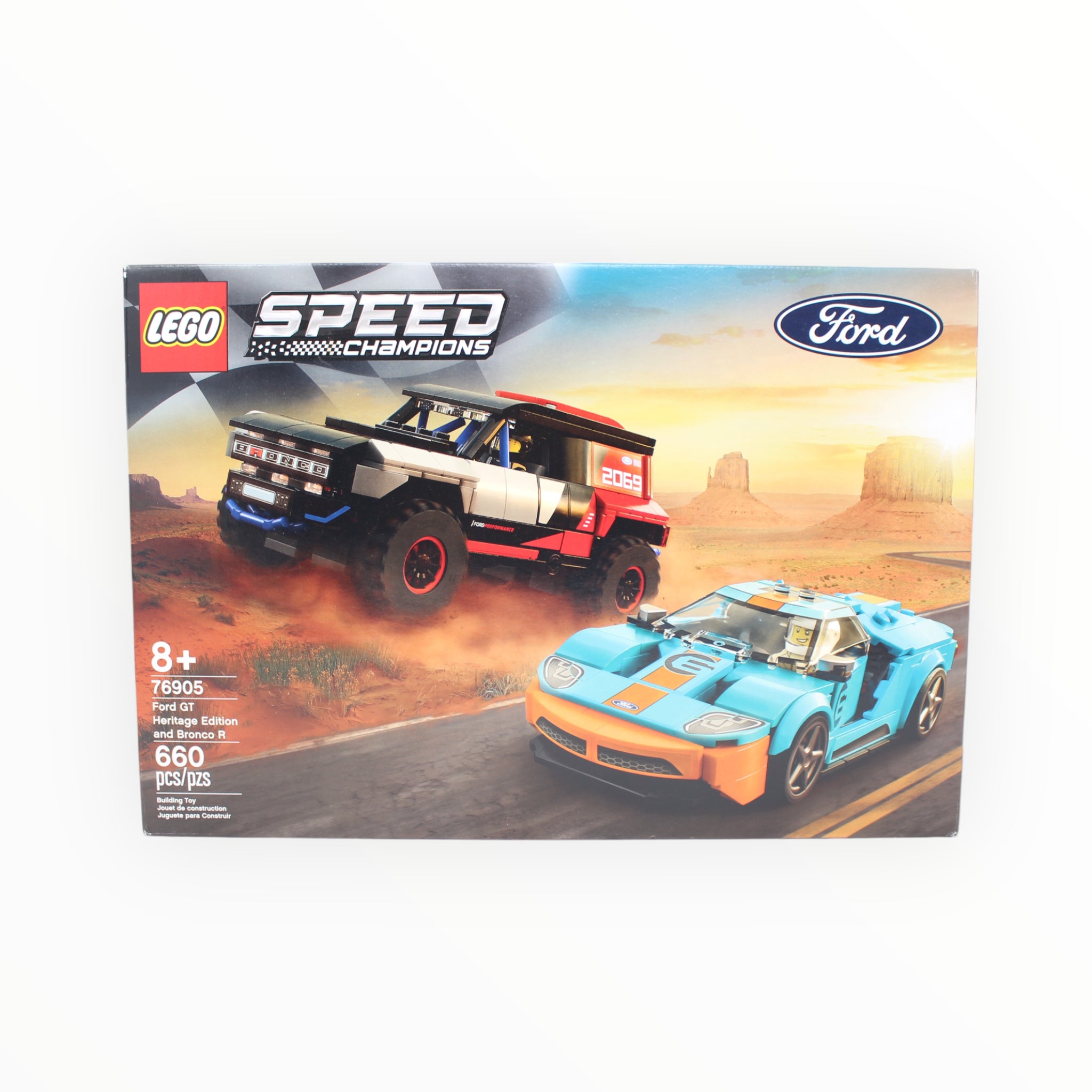 Retired Set 76905 Speed Champions Ford GT Heritage Edition and Bronco R