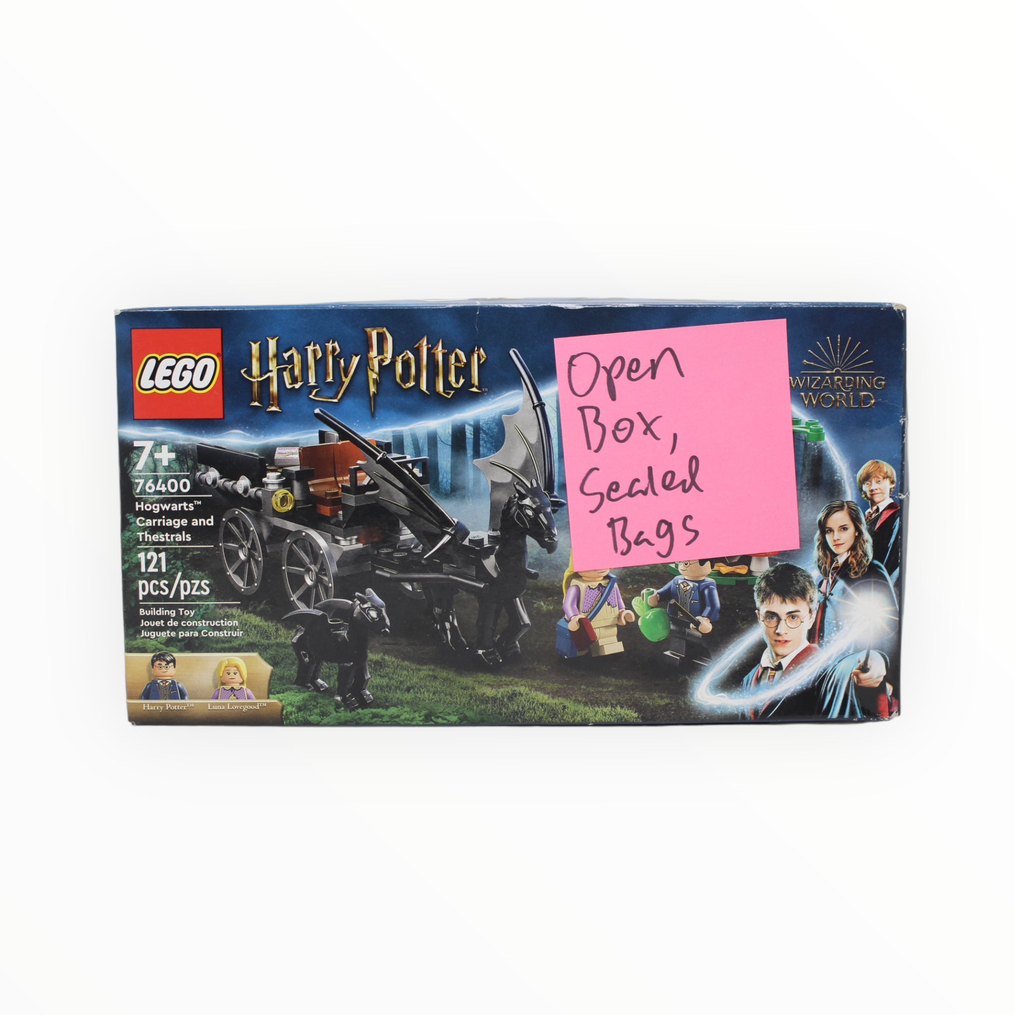 Certified Used Set 76400 Harry Potter Hogwarts Carriage and Thestrals (open box, sealed bags)