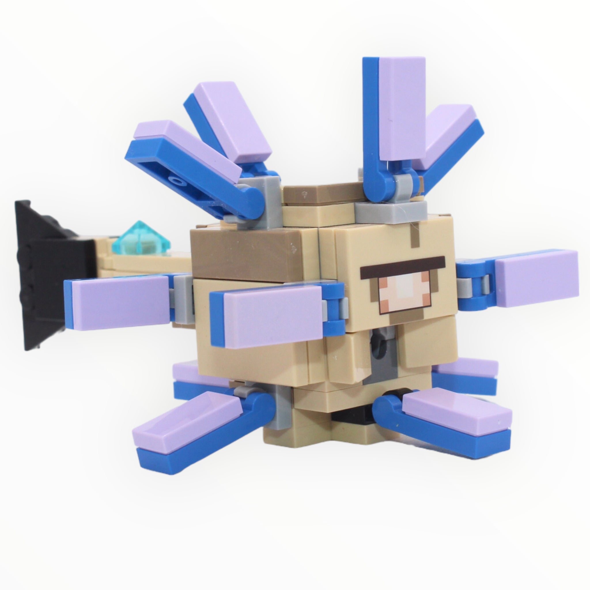 Minecraft Elder Guardian (tan and lavender)