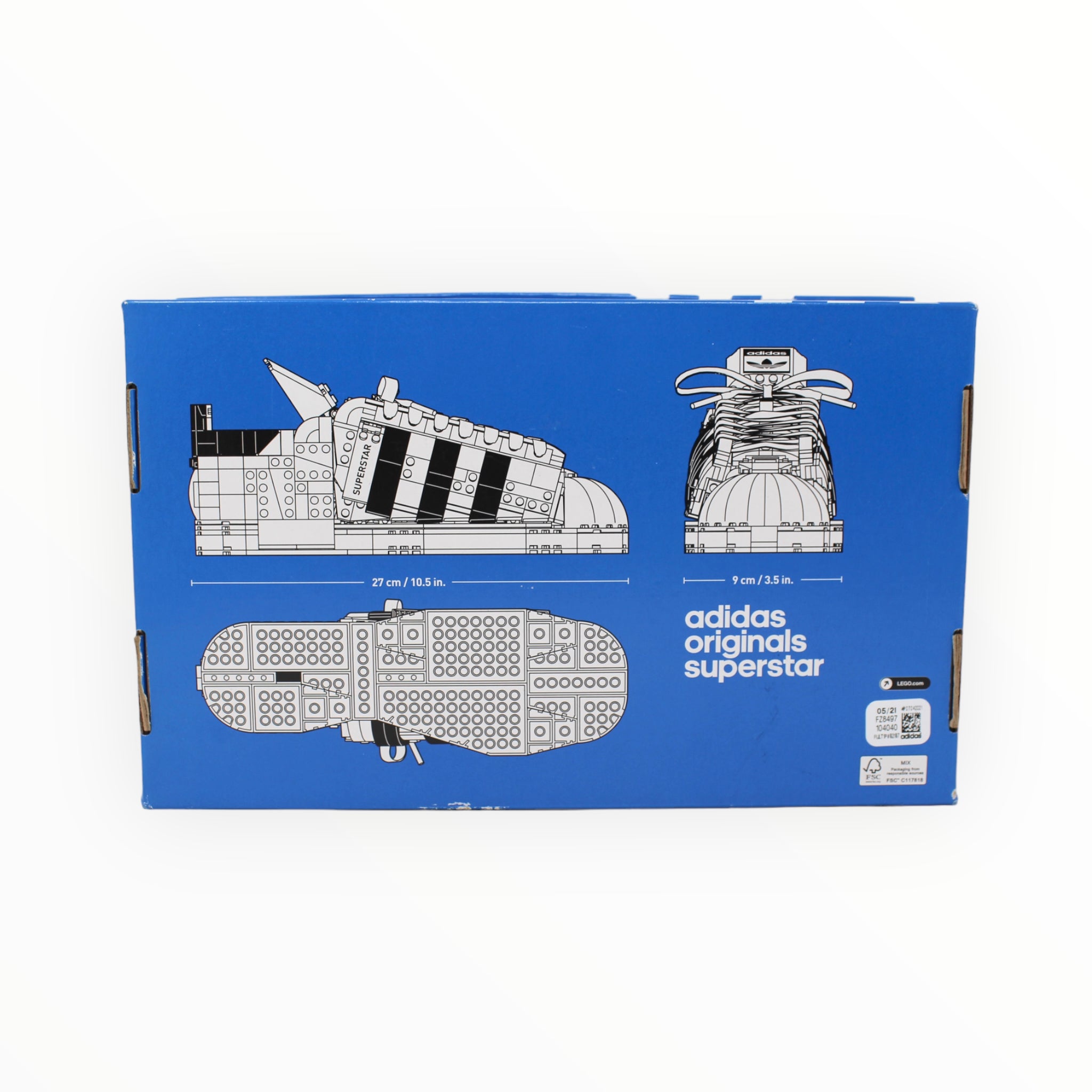 Retired Set 10282 LEGO adidas Originals Superstar (slightly damaged box)
