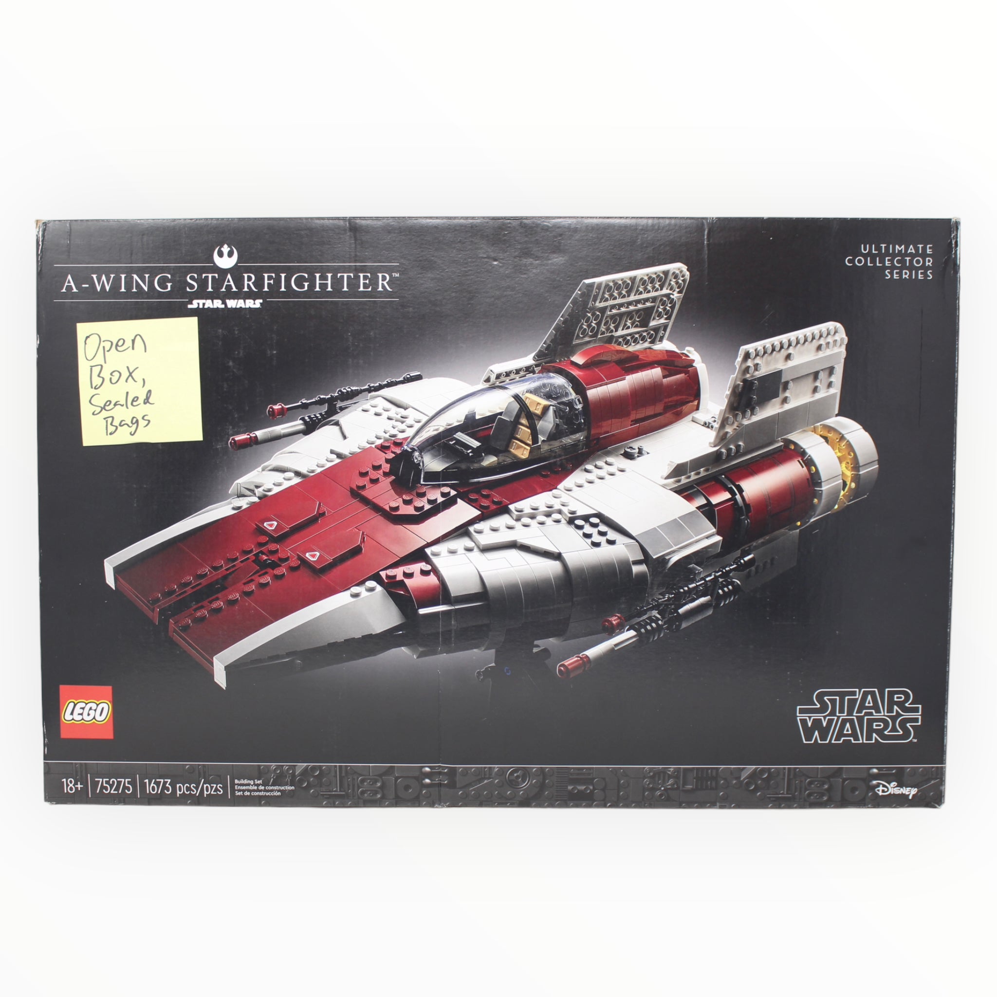 Certified Used Set 75275 Star Wars A-wing Starfighter UCS