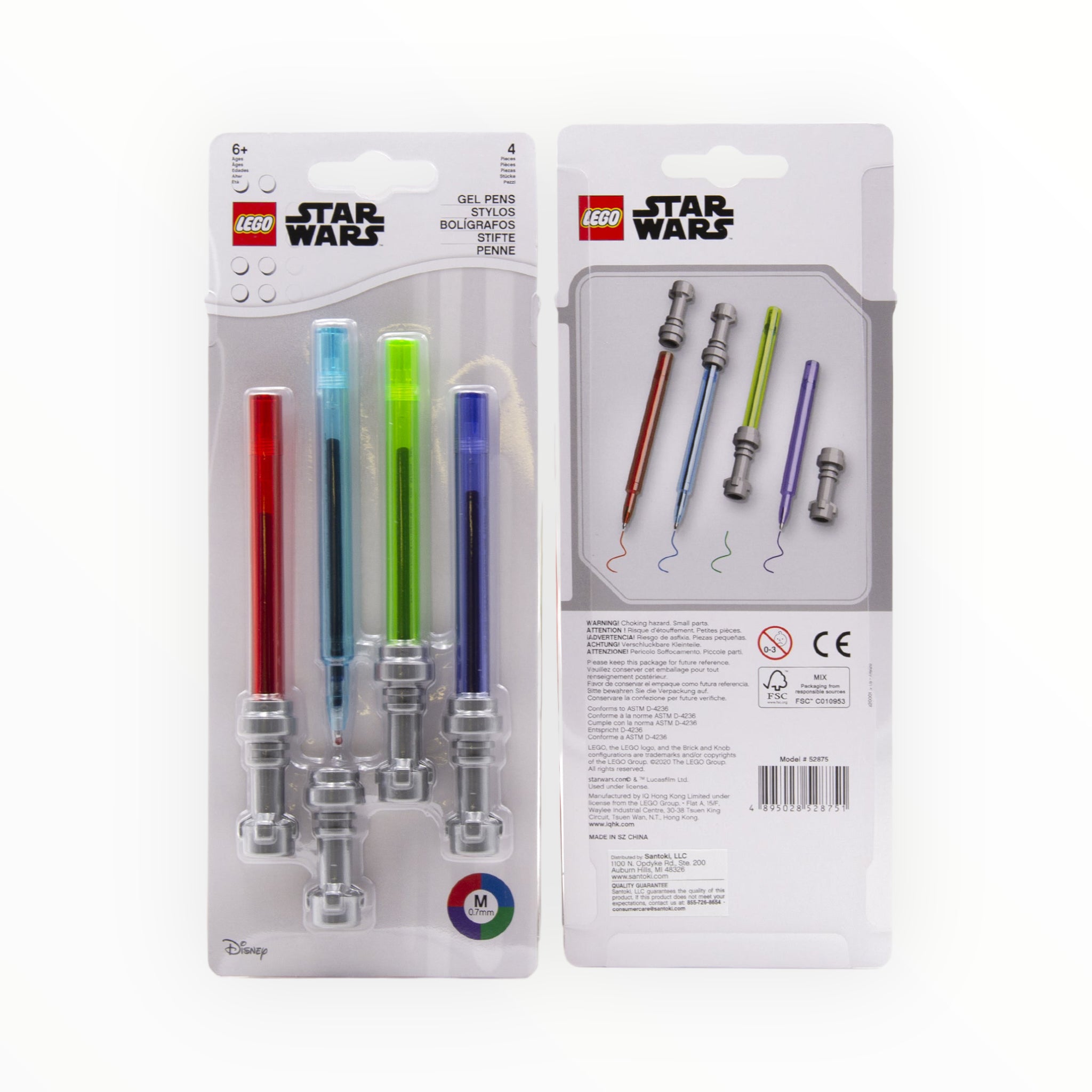 LEGO Star Wars Lightsaber Gel Pens (4 Pack)