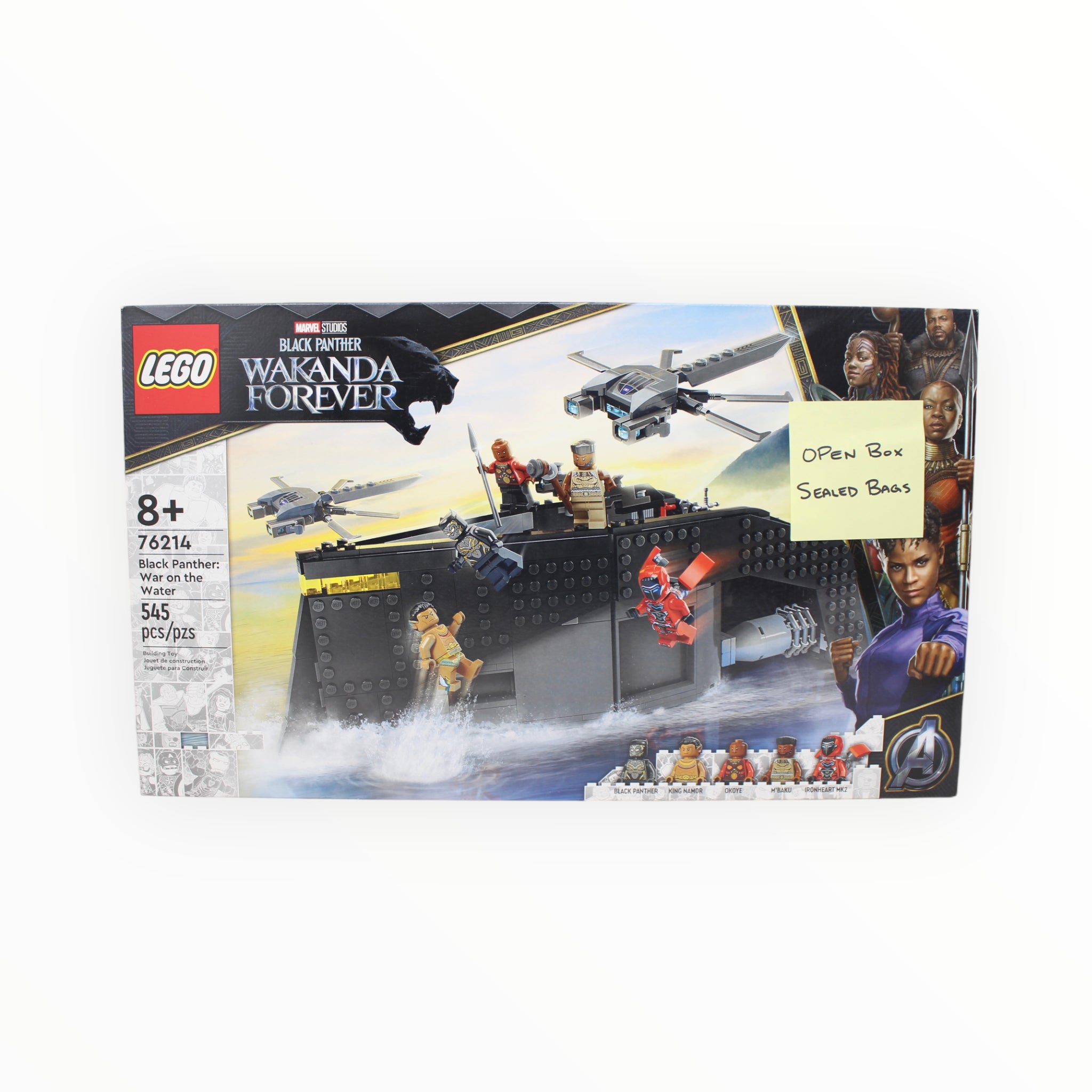 Certified Used Set 76214 Wakanda Forever Black Panther: War on the Water (open box, sealed bags)