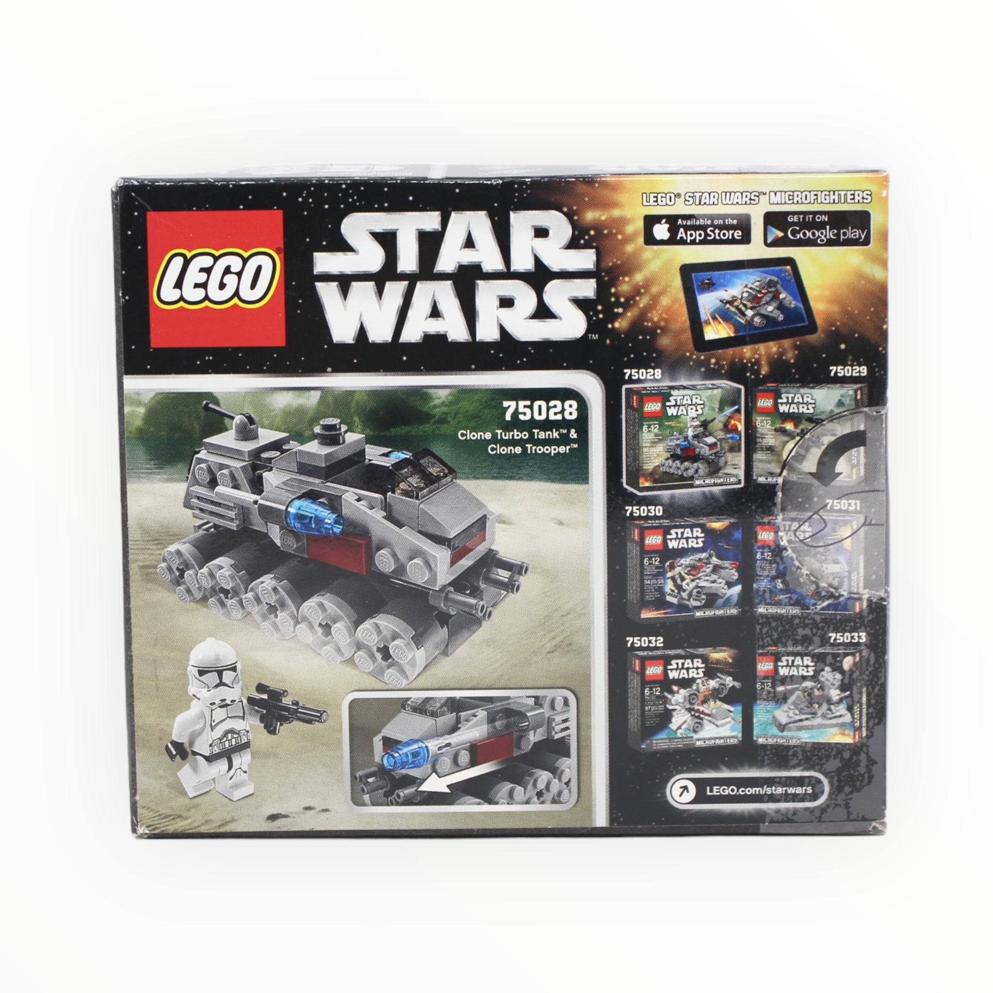 Certified Used Set 75028 Star Wars Clone Turbo Tank Microfighters