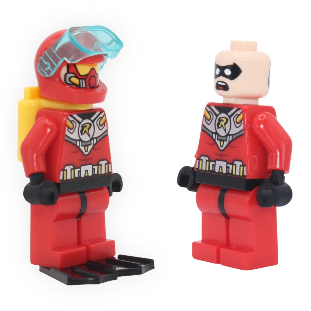 Scuba Robin (yellow air tanks, black flippers)