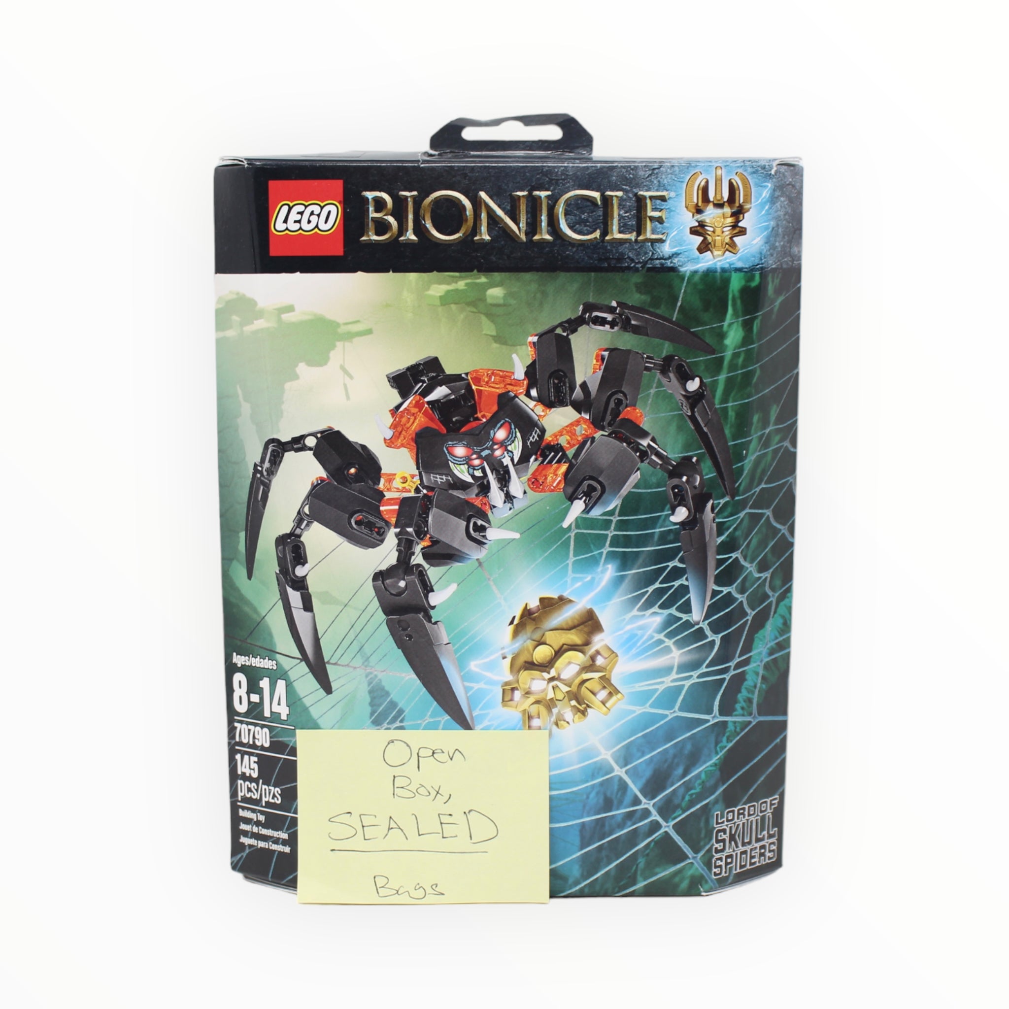 Certified Used Set 70790 Bionicle Lord of Skull Spiders (open box, sealed bags)