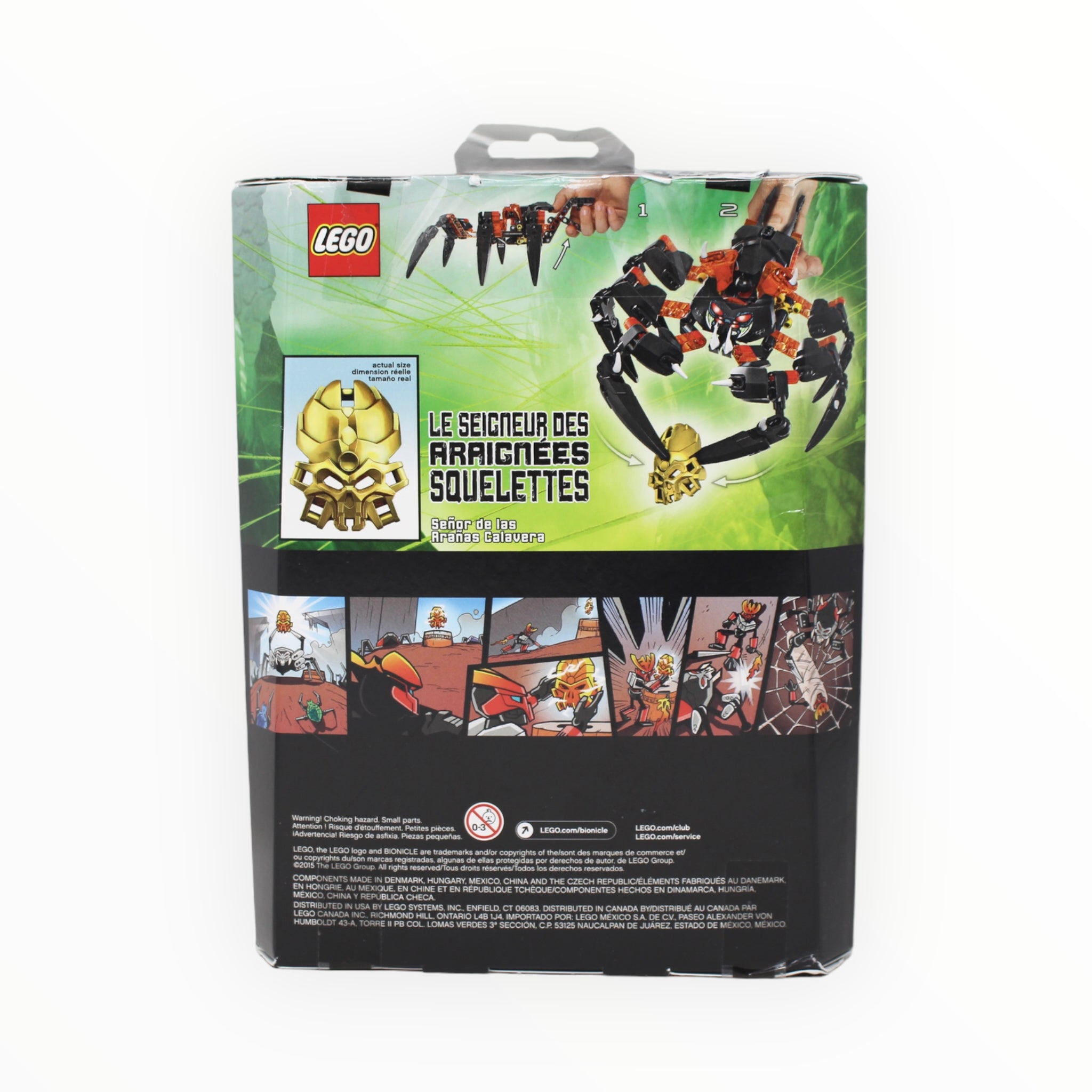 Certified Used Set 70790 Bionicle Lord of Skull Spiders (open box, sealed bags)