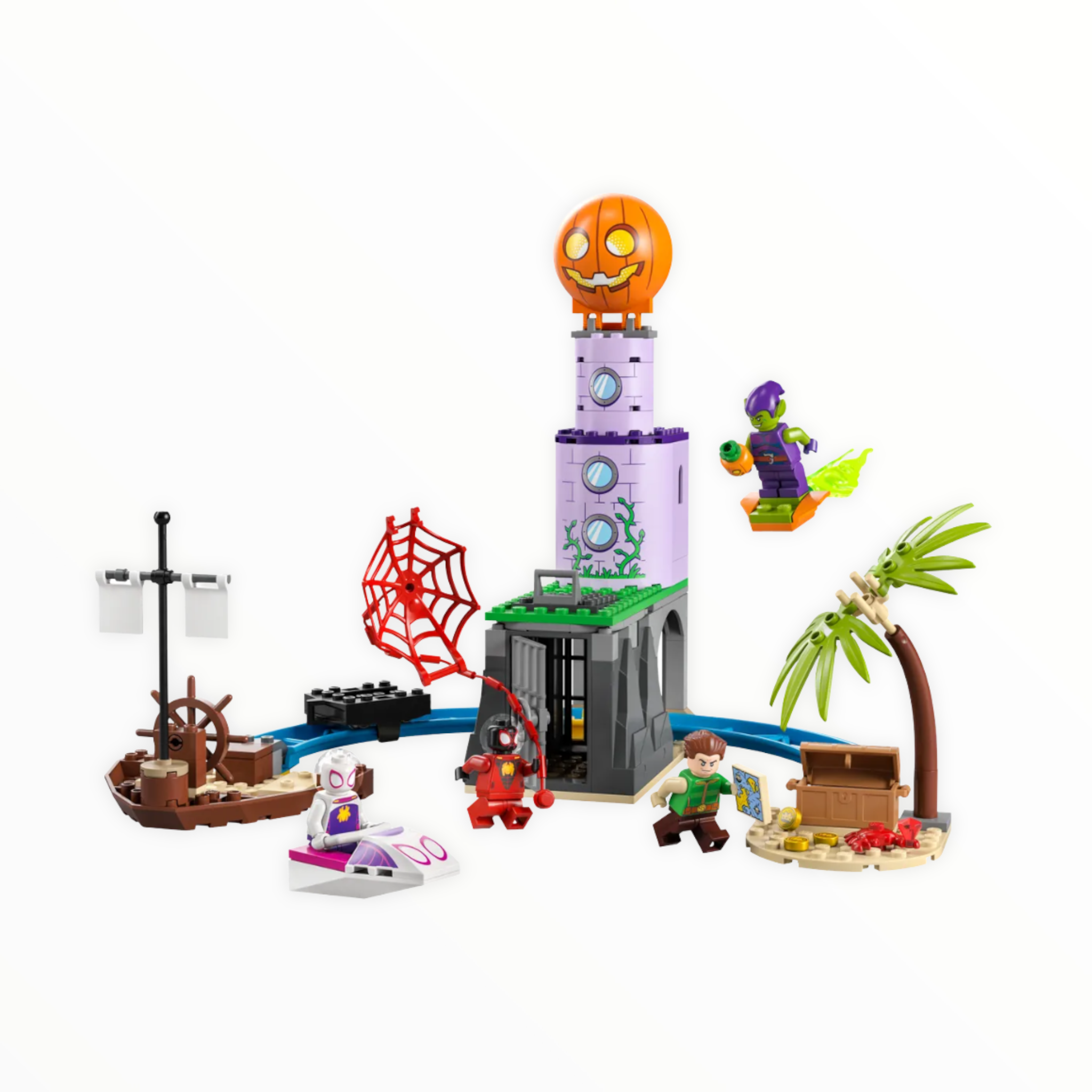 Retired Set 10790 Spidey and his Amazing Friends Team Spidey at Green Goblin's Lighthouse