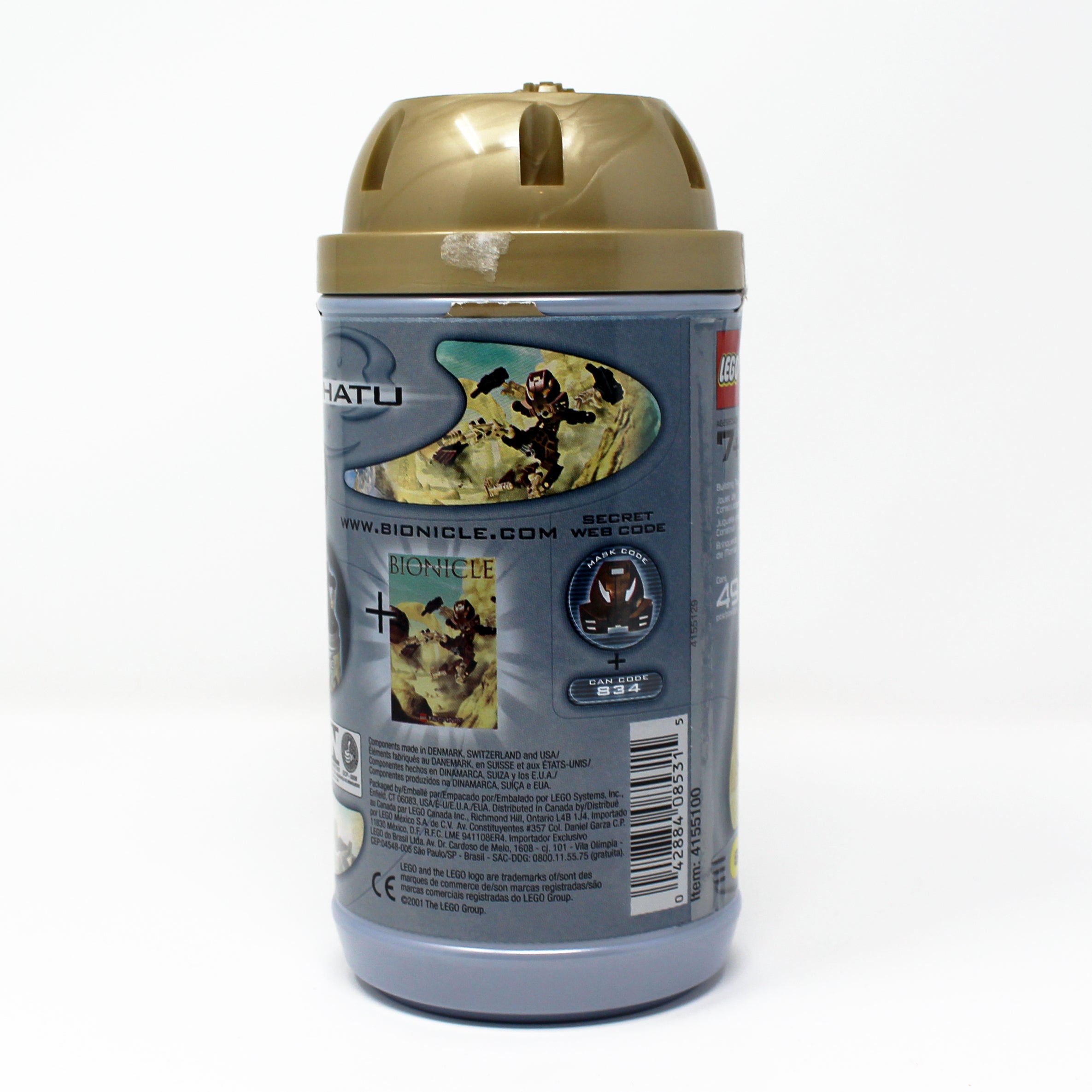 a close up of a can of <unk> on a table