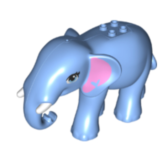 Elephant, blue