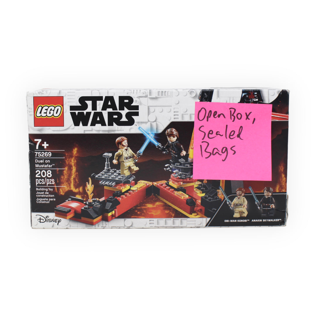 Certified Used Set 75269 Star Wars Duel on Mustafar (open box, sealed bags)