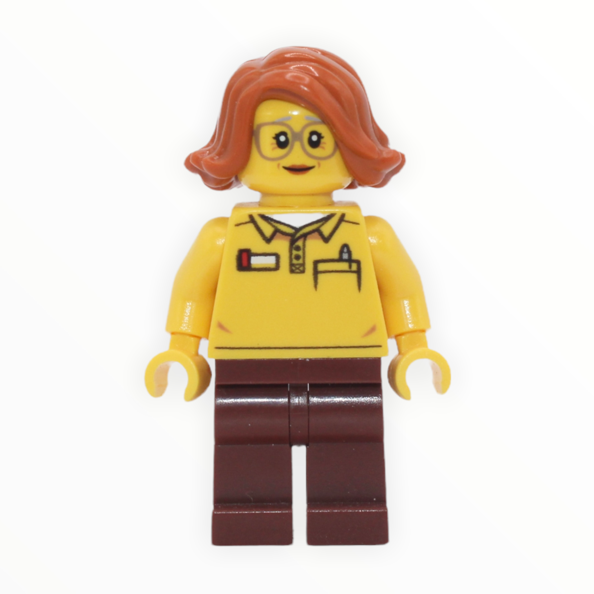 LEGO Store Employee dark orange hair)