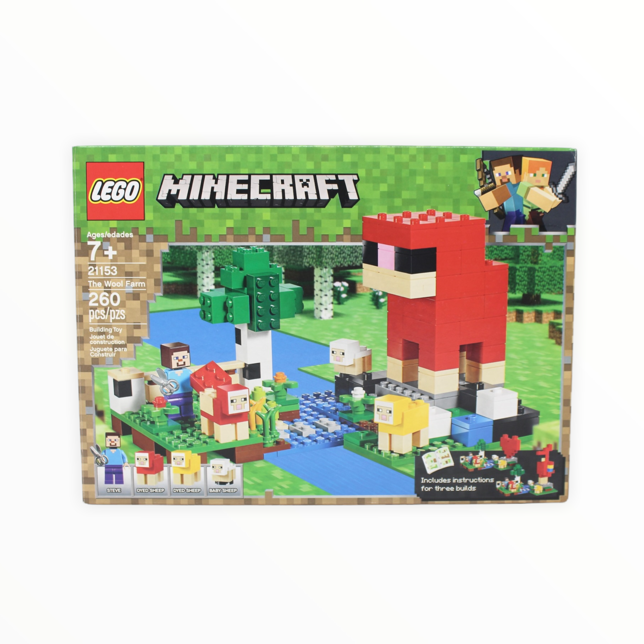 Certified Used Set 21153 Minecraft The Wool Farm