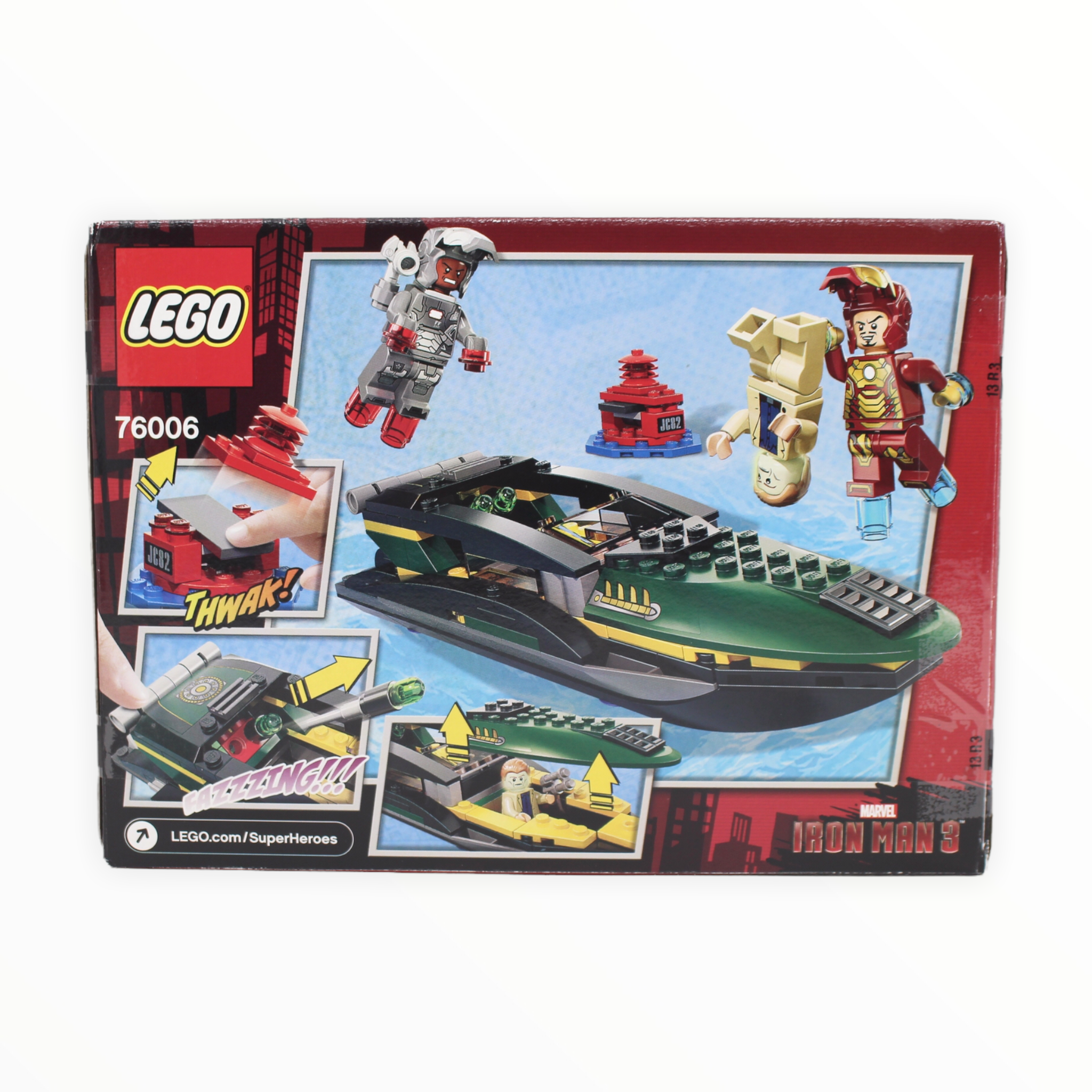 Certified Used Set 76006 Marvel Super Heroes Iron Man: Extremis Sea Port Battle