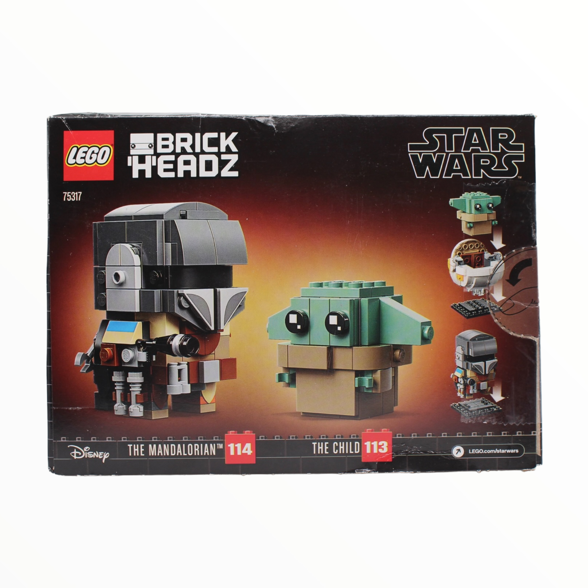 Certified Used Set 75317 Star Wars BrickHeadz The Mandalorian & The Child