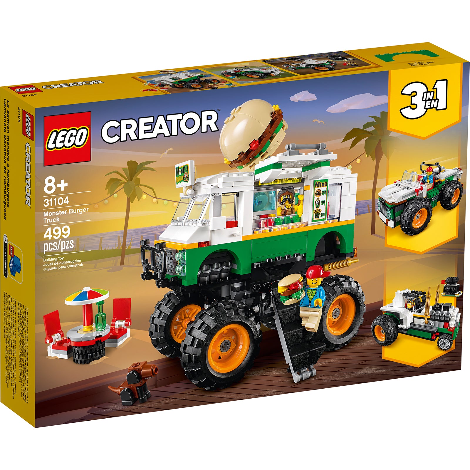 Retired Set 31104 Creator Monster Burger Truck