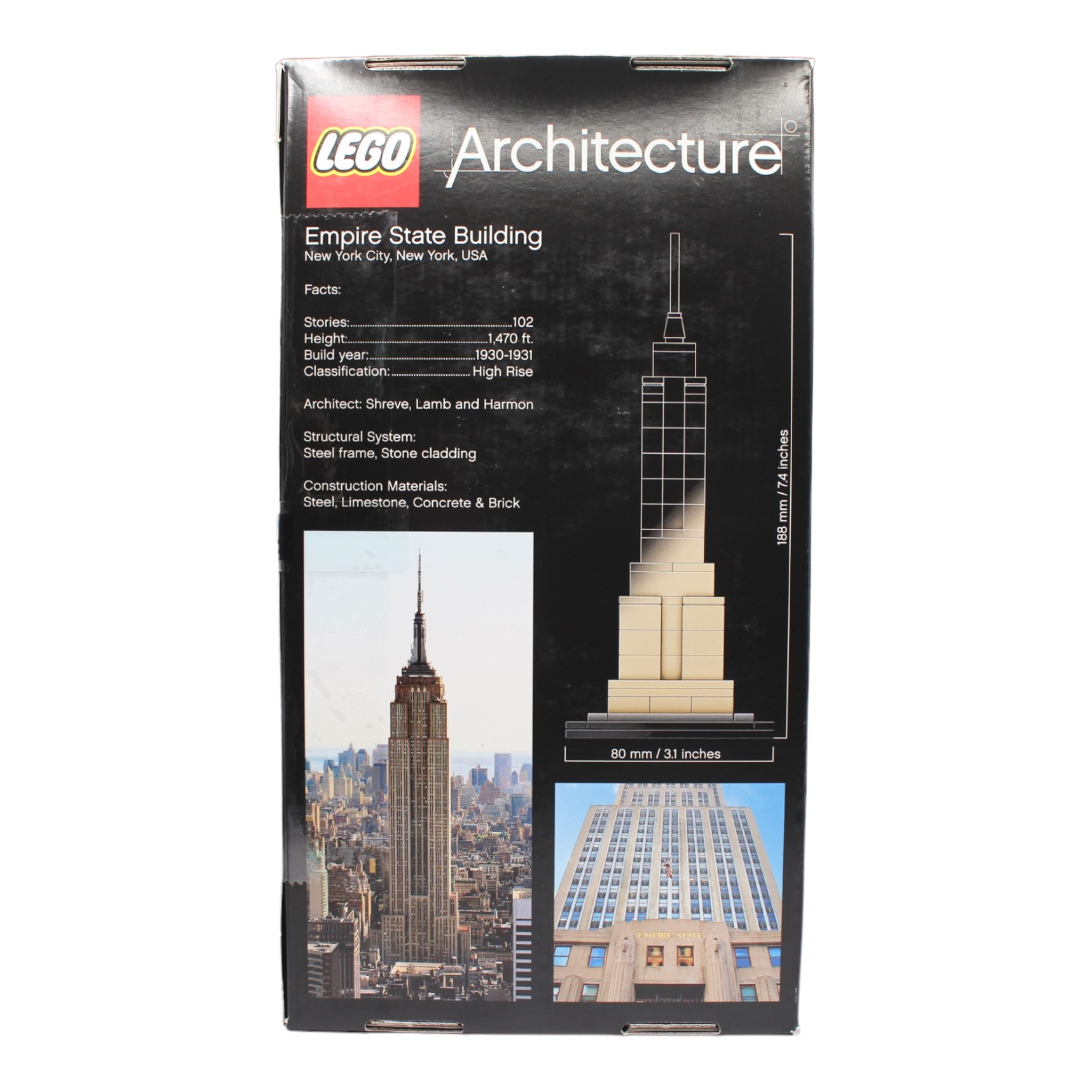 Certified Used Set 21002 Architecture Empire State Building (signed)