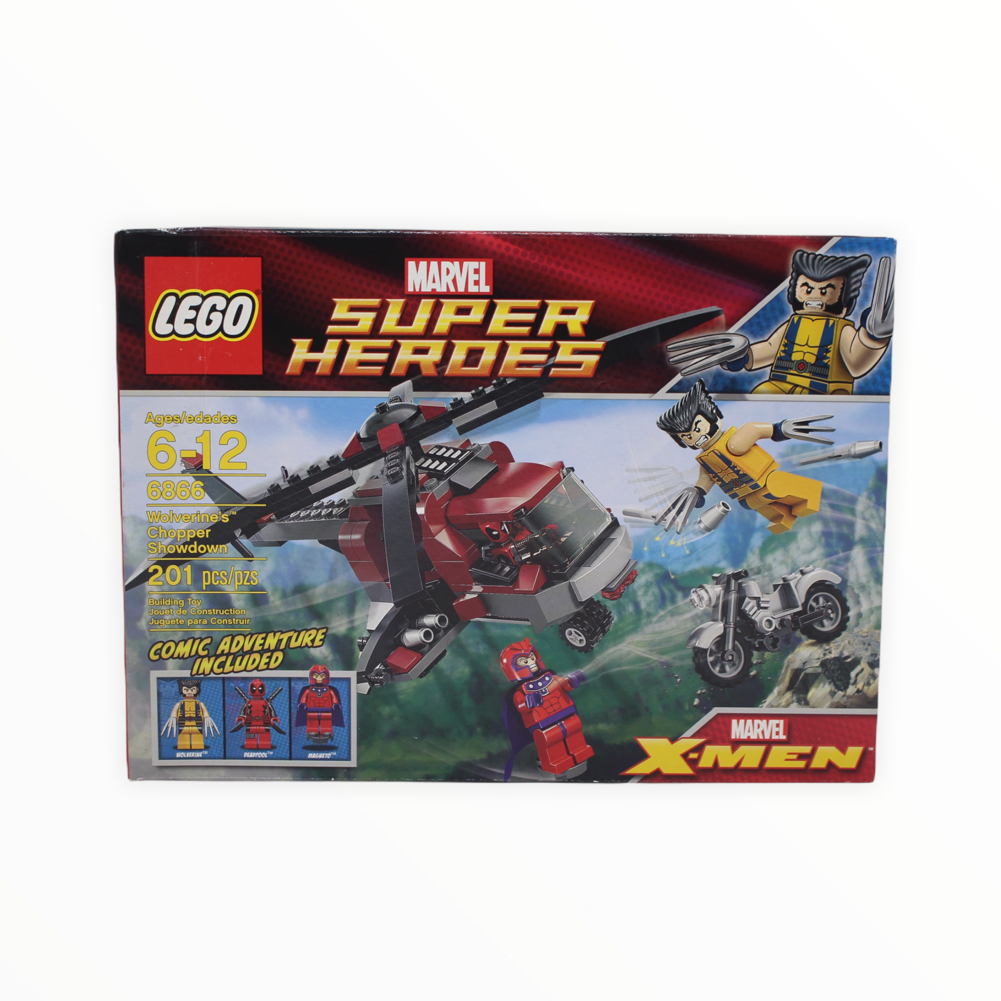 Retired Set 6866 Marvel Super Heroes Wolverine’s Chopper Showdown