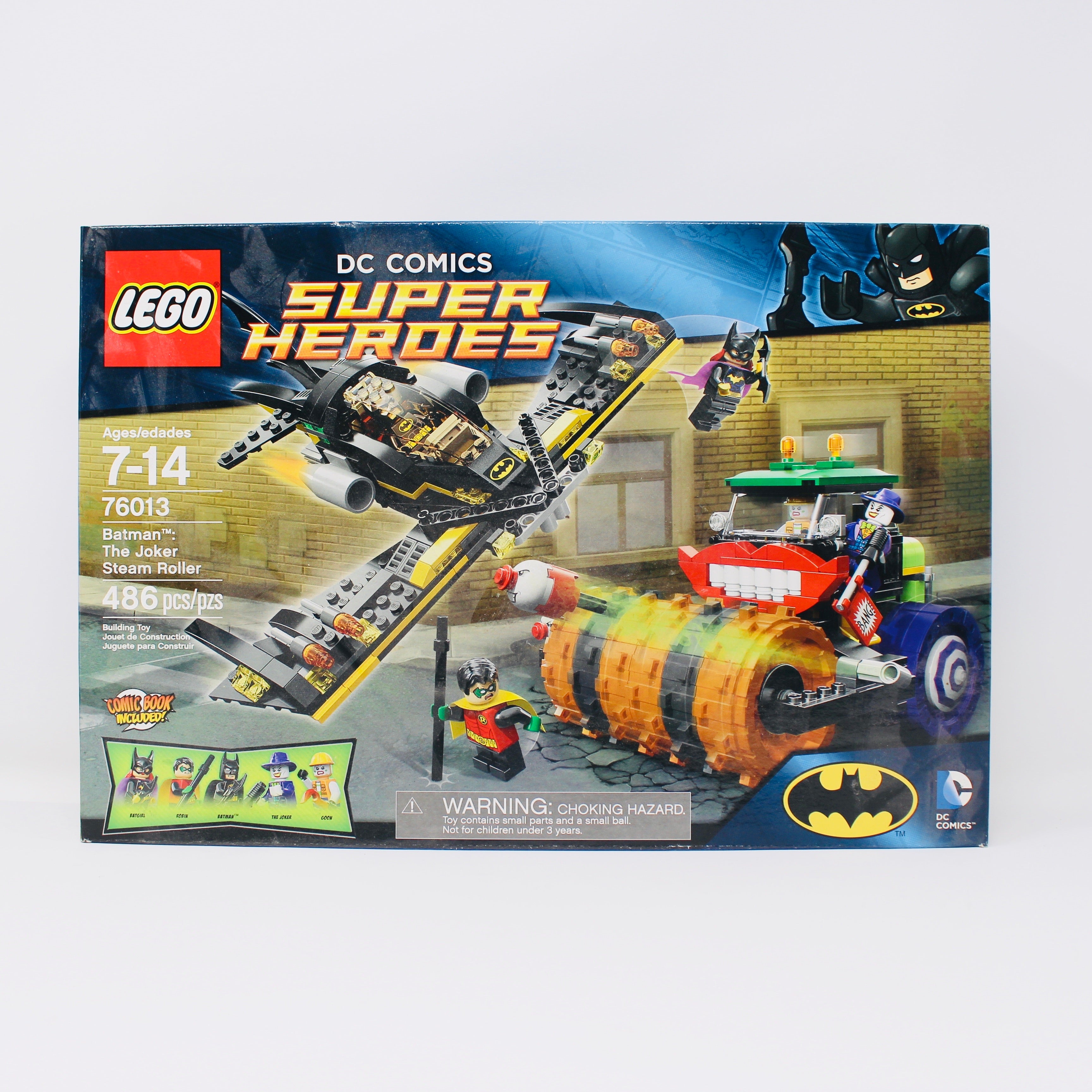 Retired Set 76013 DC Super Heroes Batman: The Joker Steam Roller