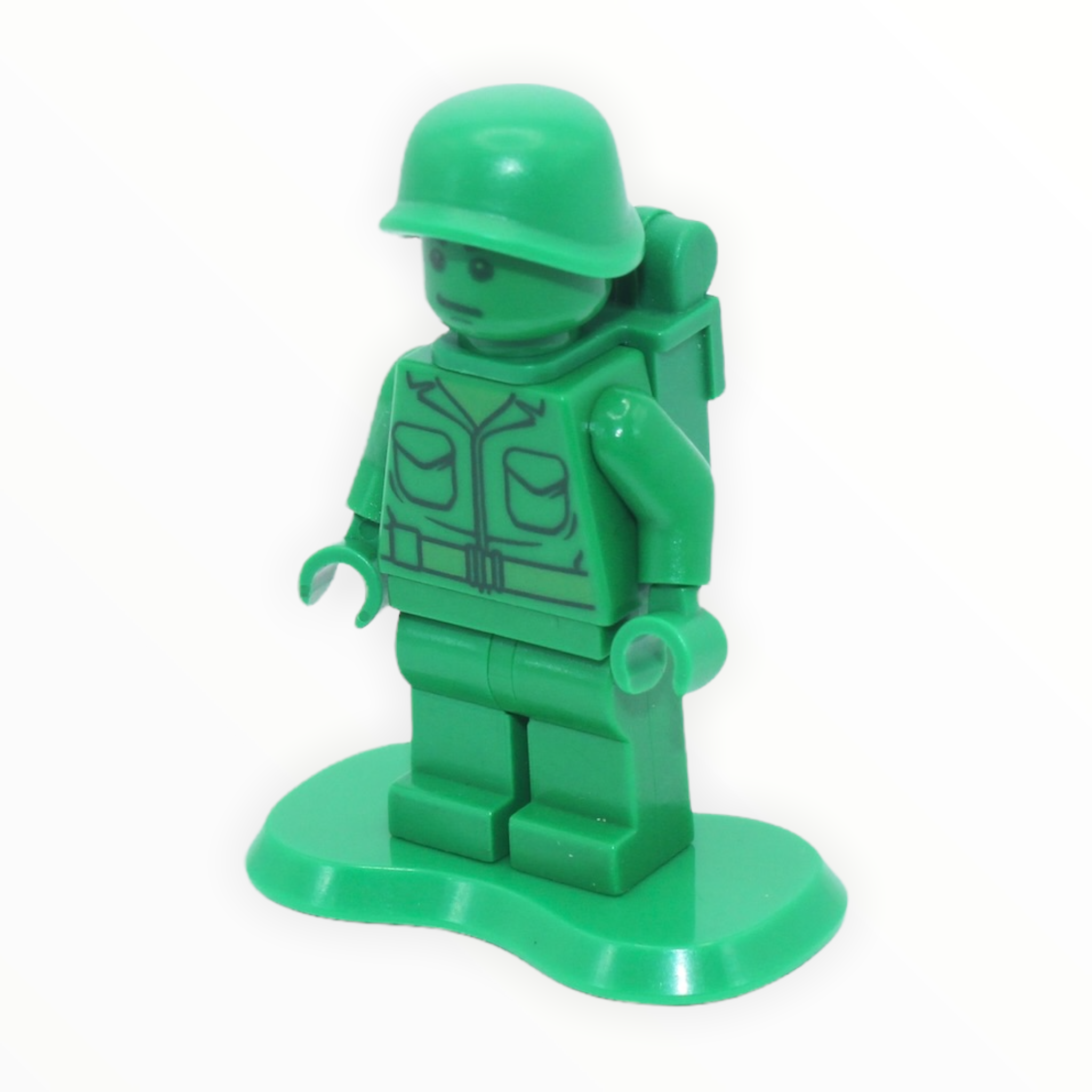 Green Army Man (Toy Story, with green backpack and green stand)