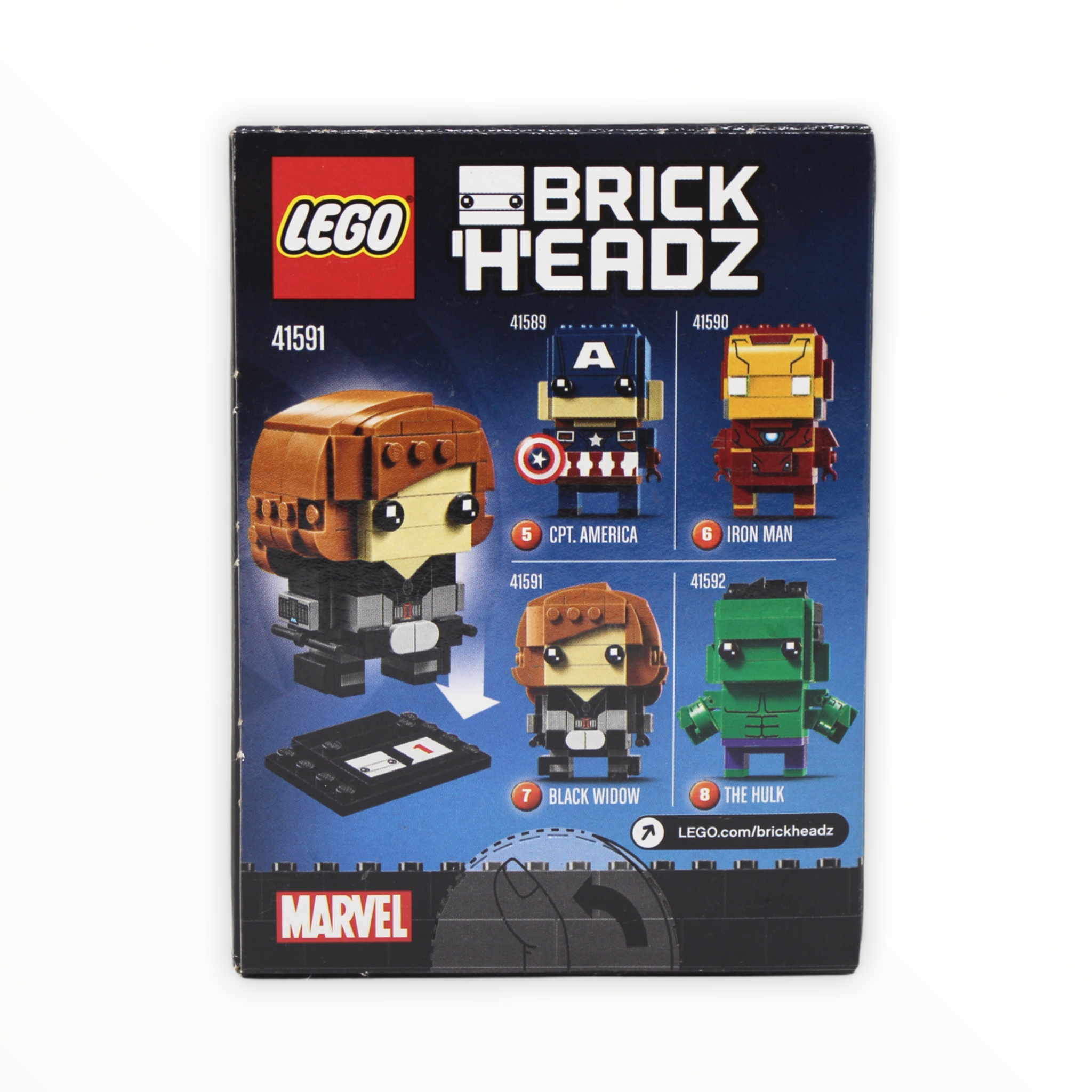Retired Set 41591 Marvel BrickHeadz Black Widow