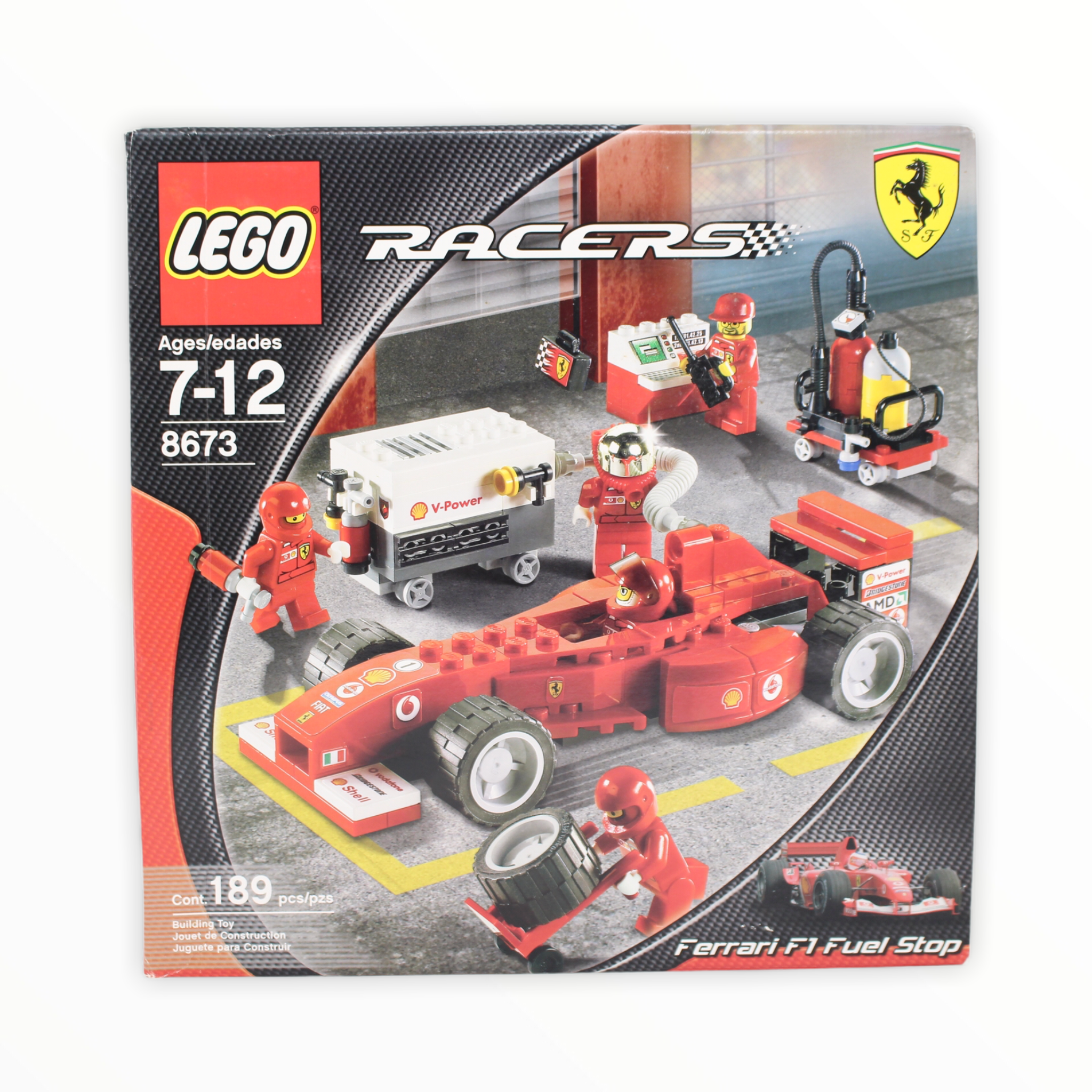 Certified Used Set 8673 Racers Ferrari F1 Fuel Stop