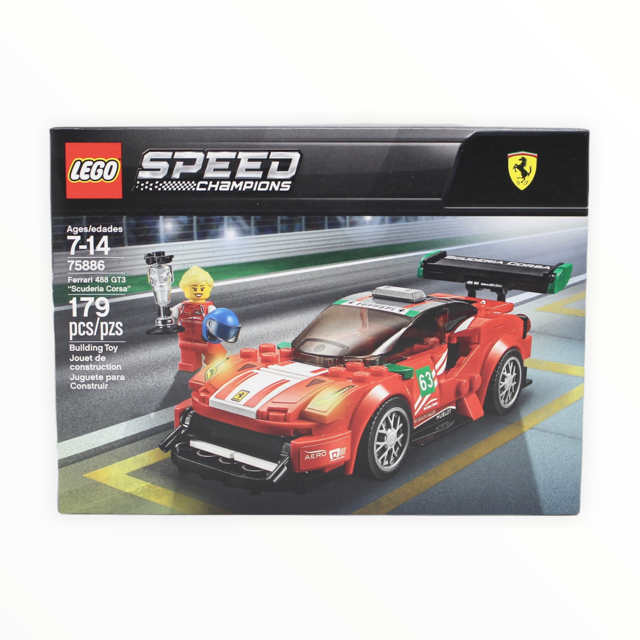 Retired Set 75886 Speed Champions Ferrari 488 GT3 “Scuderia Corsa”