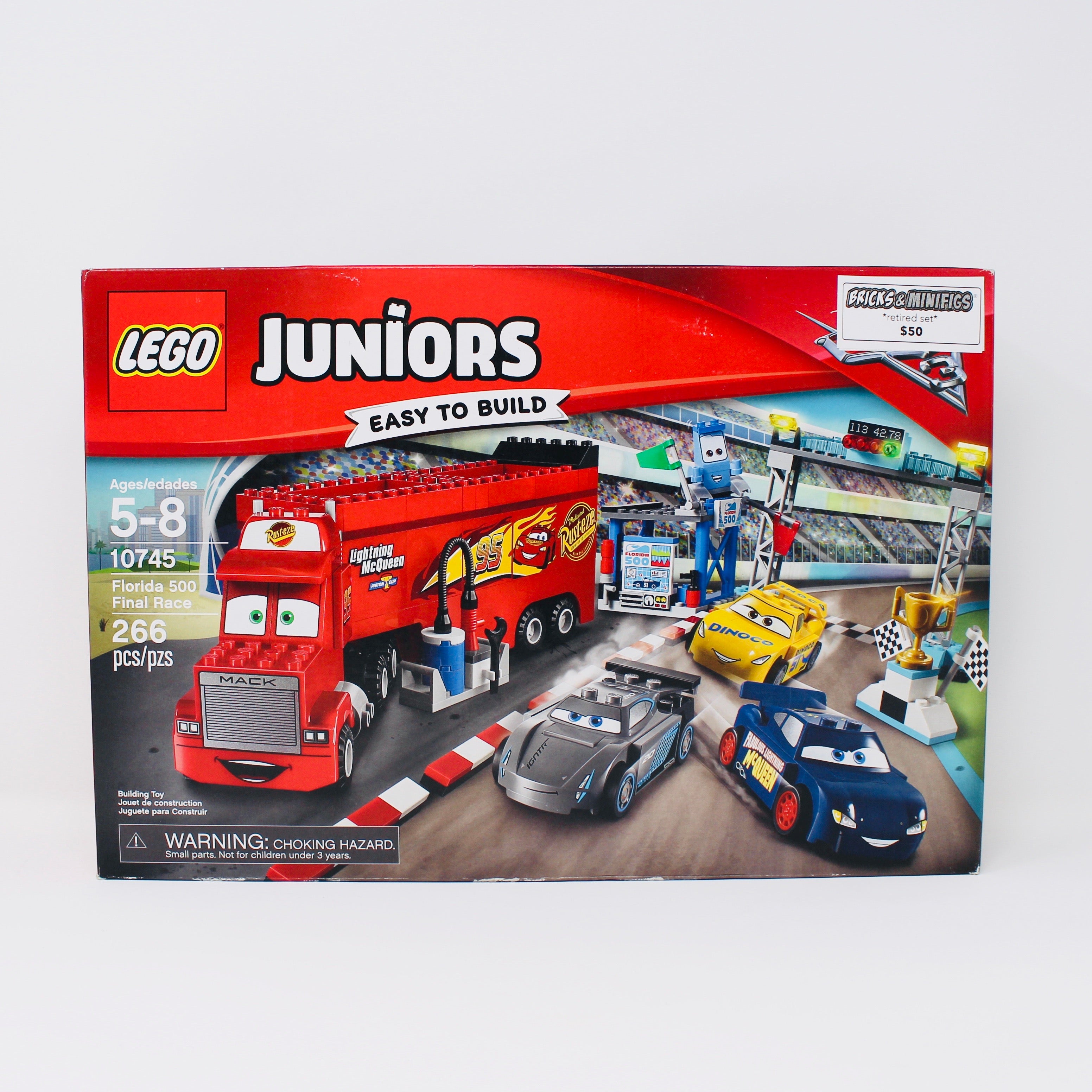 Retired Set 10745 Cars 3 Juniors Florida 500 Final Race