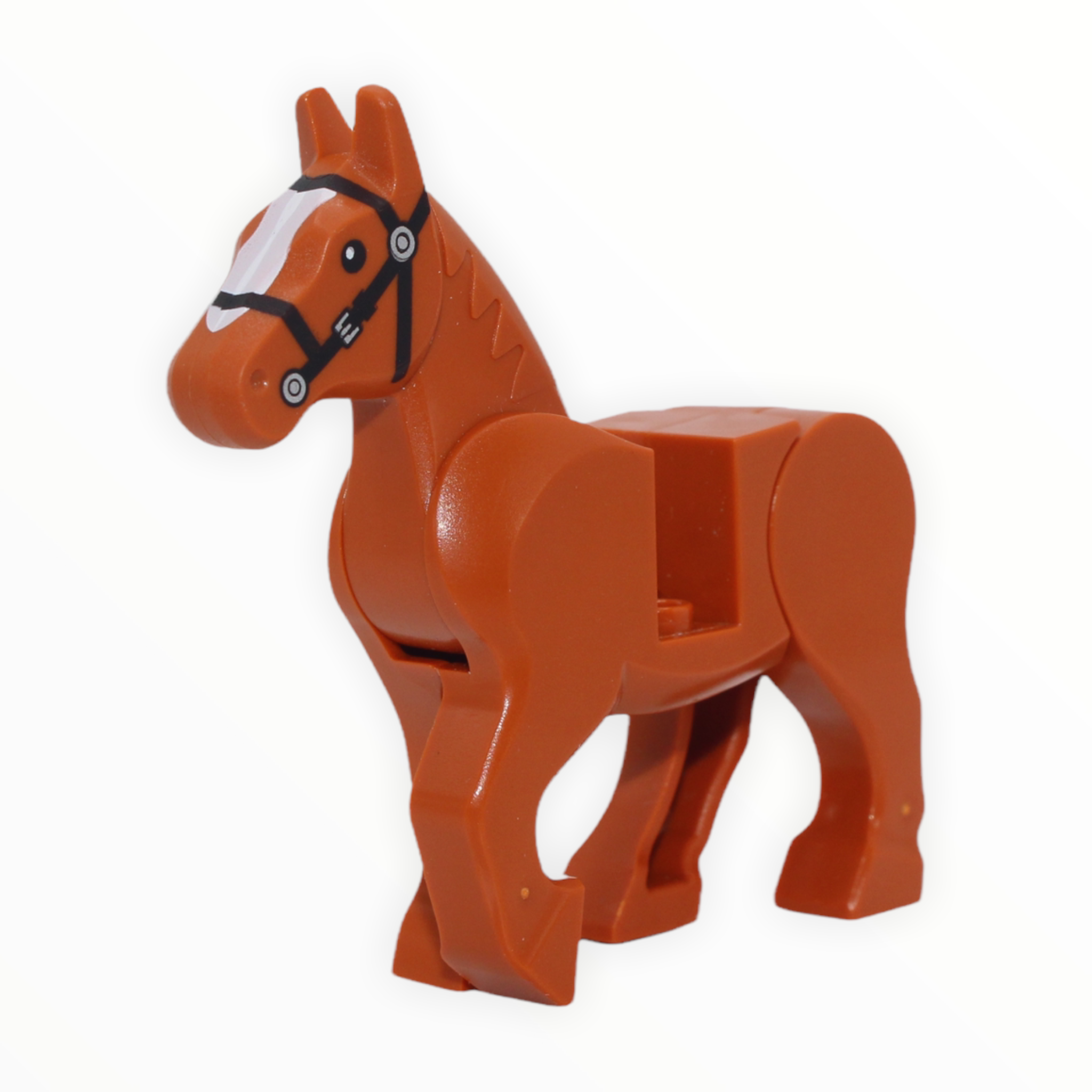 Dark Orange Horse (white blaze pattern, movable legs, 2022)
