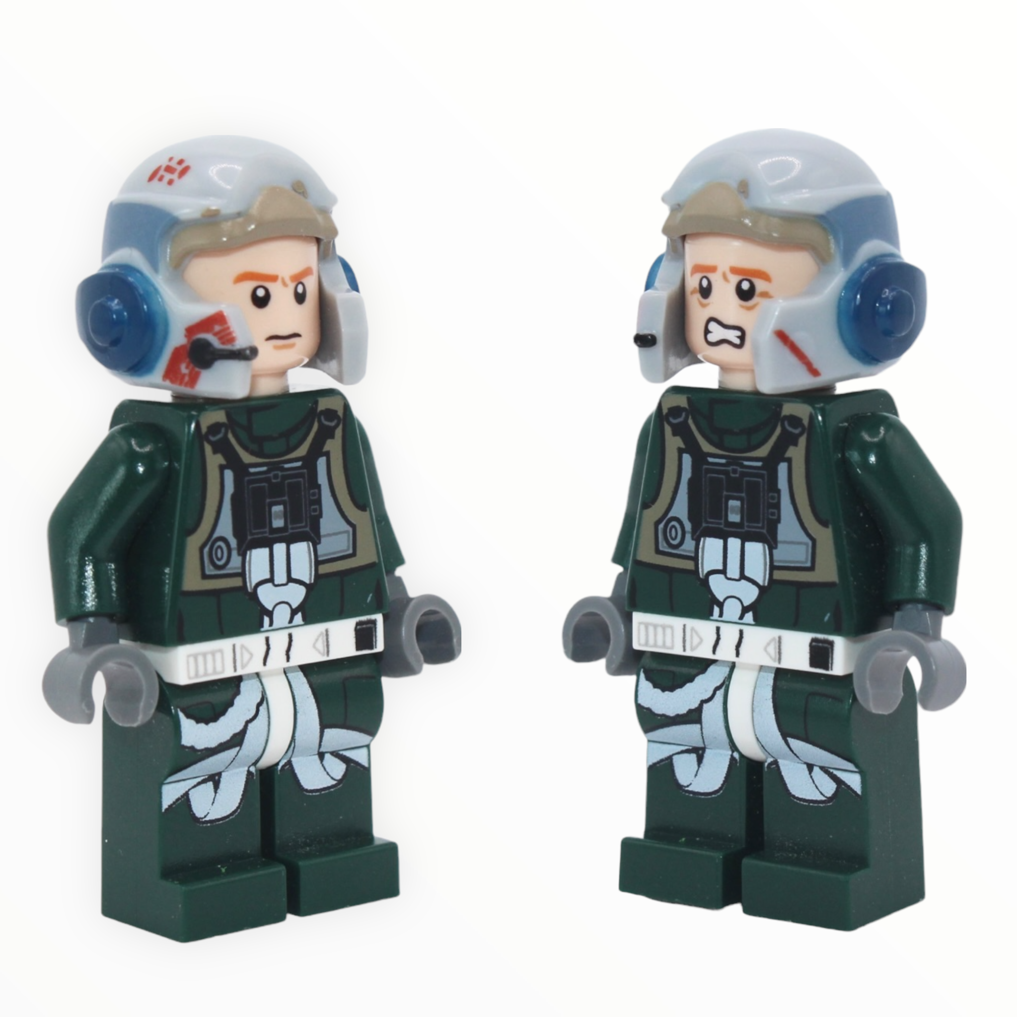 Rebel Pilot Arvel Crynyd (A-Wing, dark green jumpsuit, frown / scared)