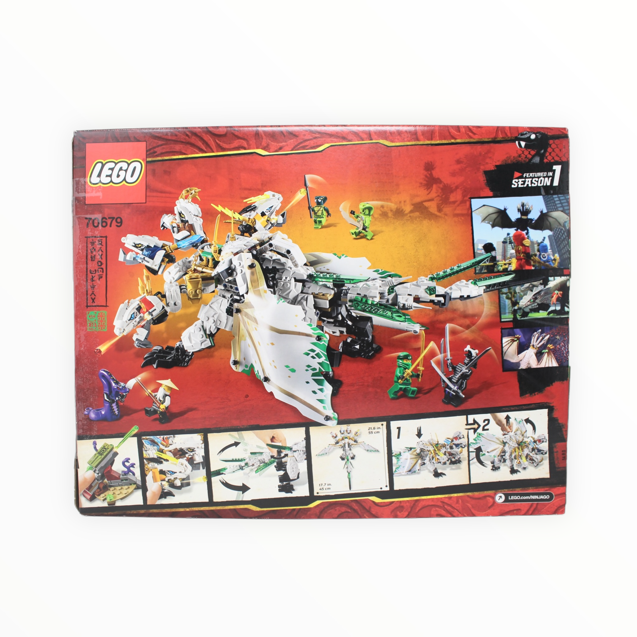 Certified Used Set 70679 Ninjago The Ultra Dragon